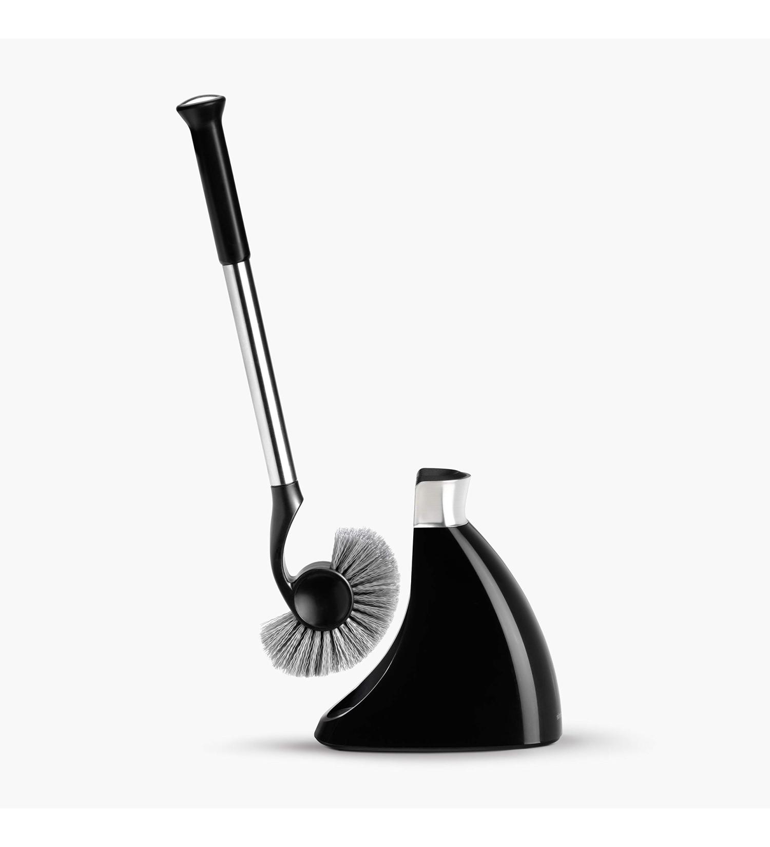 simplehuman Stainless Steel Black Toilet Brush with Caddy - Premium Quality - Buy Online on GoSupps.com