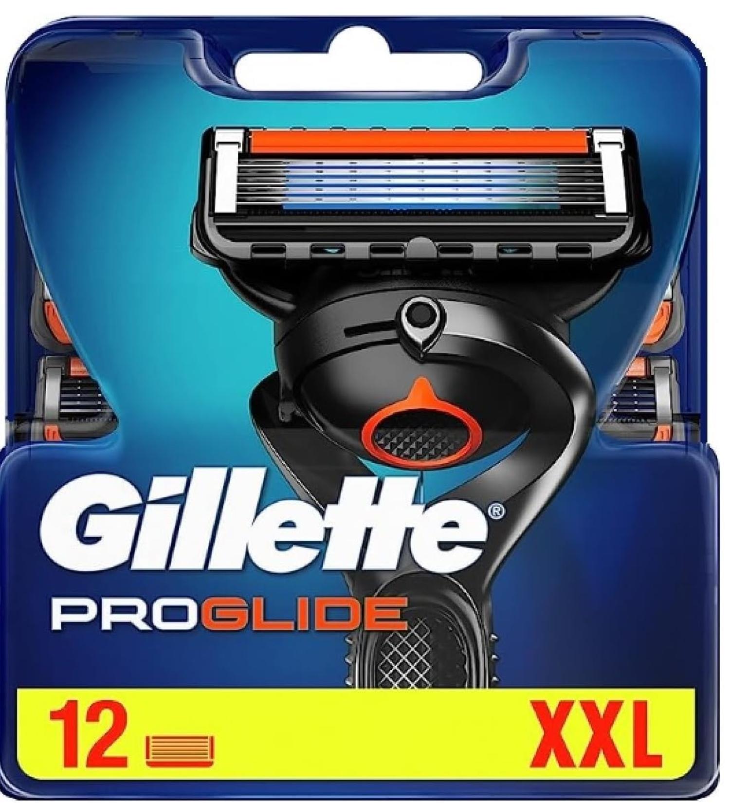 Buy Gillette Fusion 5 ProGlide Razor Blades with Trimmer Blade - 12 Replacement Blades Precision Glide Coating International Shipping - Buy Online on GoSupps.com