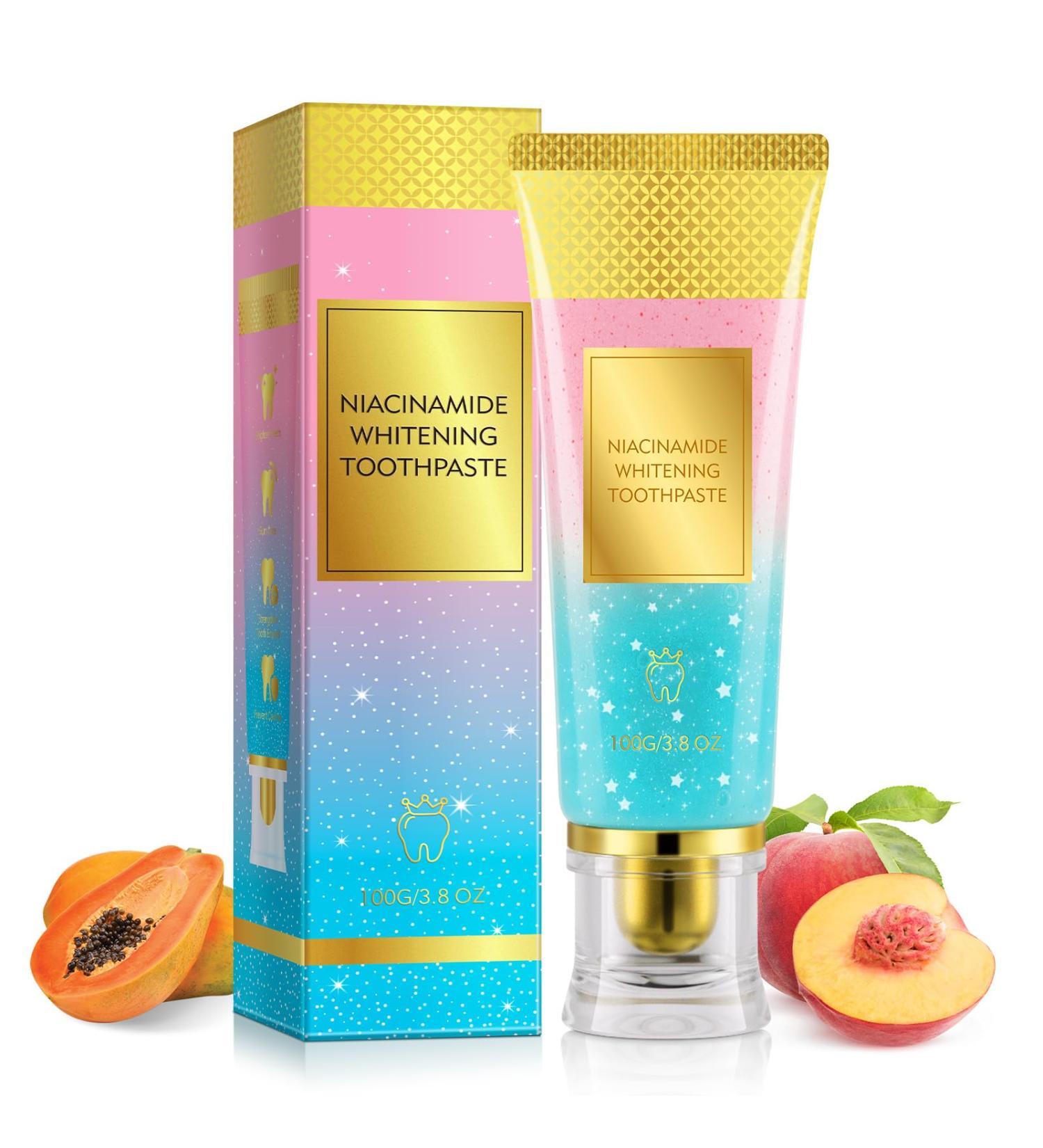 Niacinamide Whitening Toothpaste Niacinamide Toothpaste Freshening Breath & Deep Gentle Cleaning 3.8Oz - Buy Online on GoSupps.com