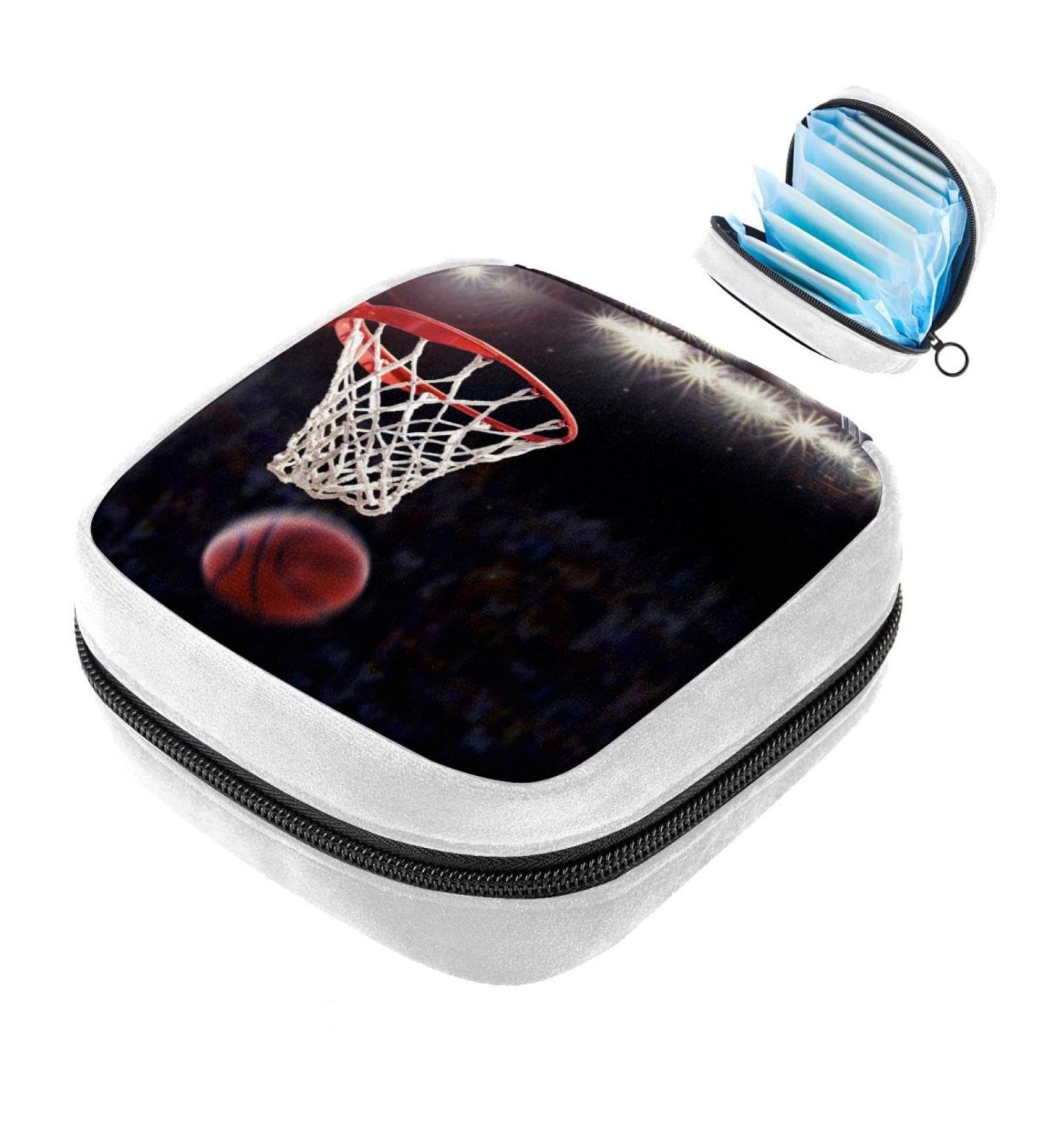 GIAPB Period Storage Bag - Sanitary Napkin, Tampon & Makeup Pouch - Basketball & Basketry Color - Buy Online on GoSupps.com