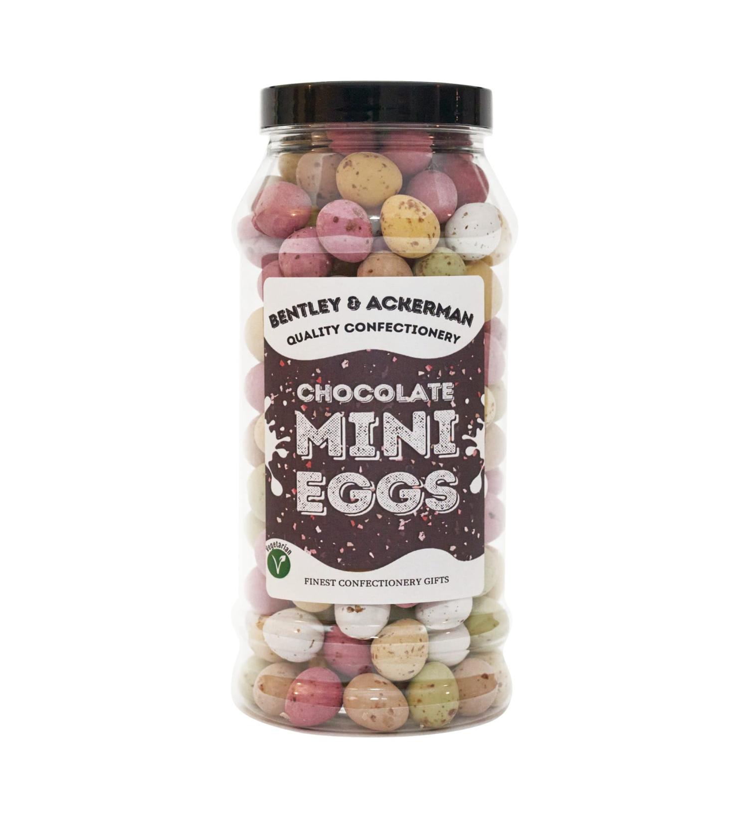 Chocolate Mini Eggs - (660g) Original Mini Eggs in a Gift Jar by Bentley & Ackerman's Sweet Shop. - Buy Online on GoSupps.com