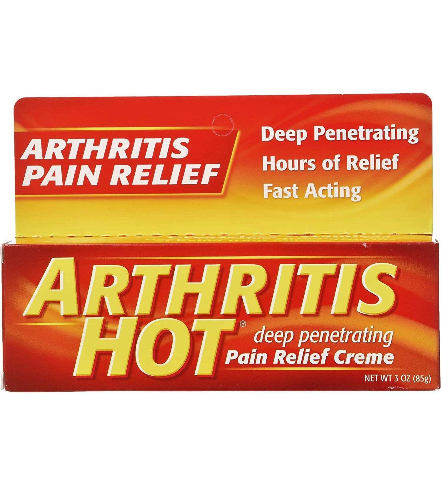 Arthritis Hot Pain Relief Creme 3 oz (Pack of 3)