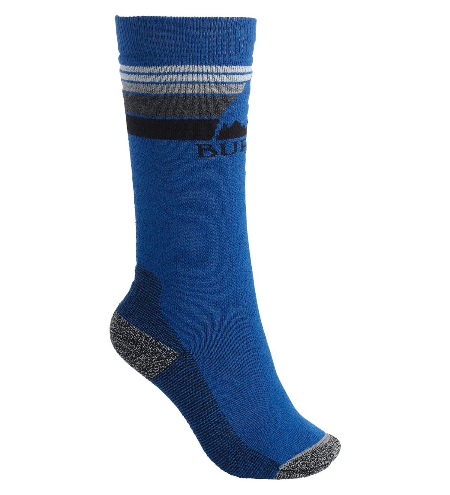 Burton Boys Emblem Midweight Snowboard Socks S M Classic Blue
