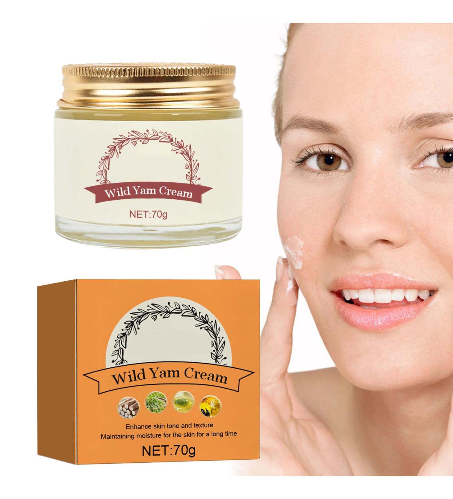 SEMINISMAR Anti-Ageing Cream Wild Yam Cream Skin Moisturising Cream Skin Moisturiser Firming Anti Wrinkle Cream Anti-Wrinkle Cream Instant Wild Yam Root Cream 70 g 1 Piece - Buy Online on GoSupps.com