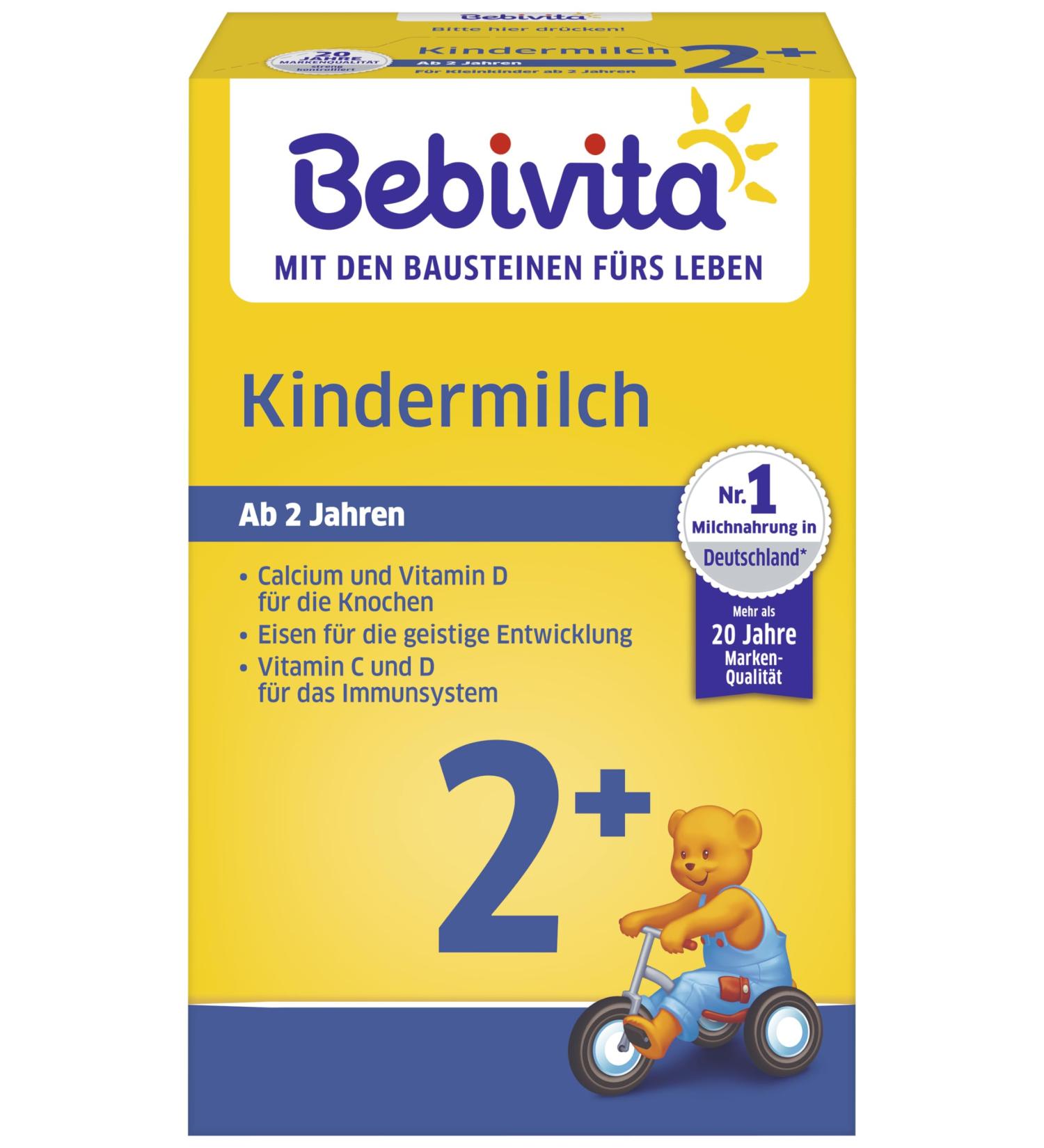 Bebivita milk formula children's milk 2+ 500g (5x500g) 500 g (pack of 5)