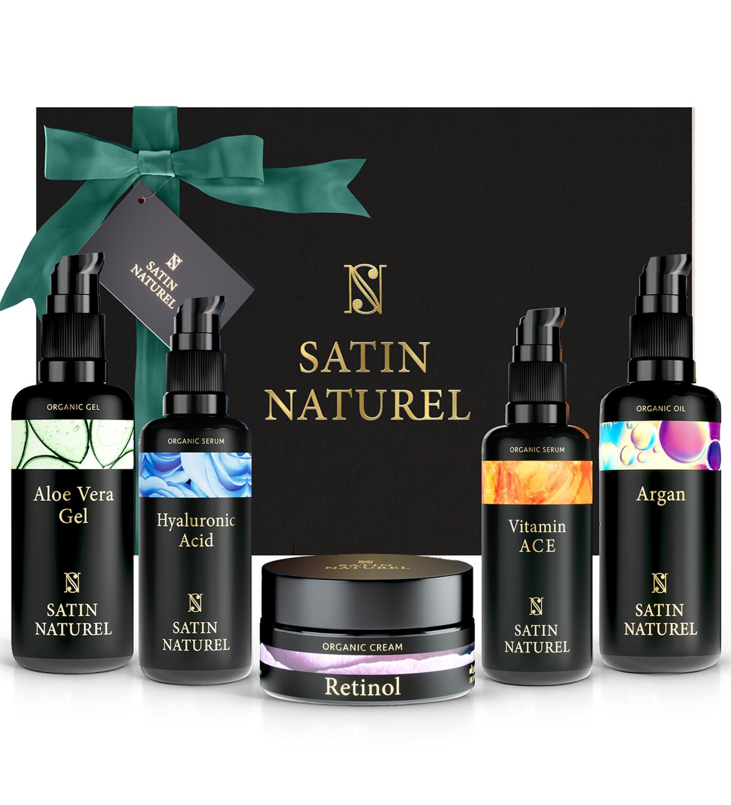 Shop Luxurious Eternal Beauty Gift Set for Women | Vegan Organic Aloe Vera Gel Argan Oil Vitamin C & Retinol Cream - Perfect Birthday Gifts! - Buy Online on GoSupps.com