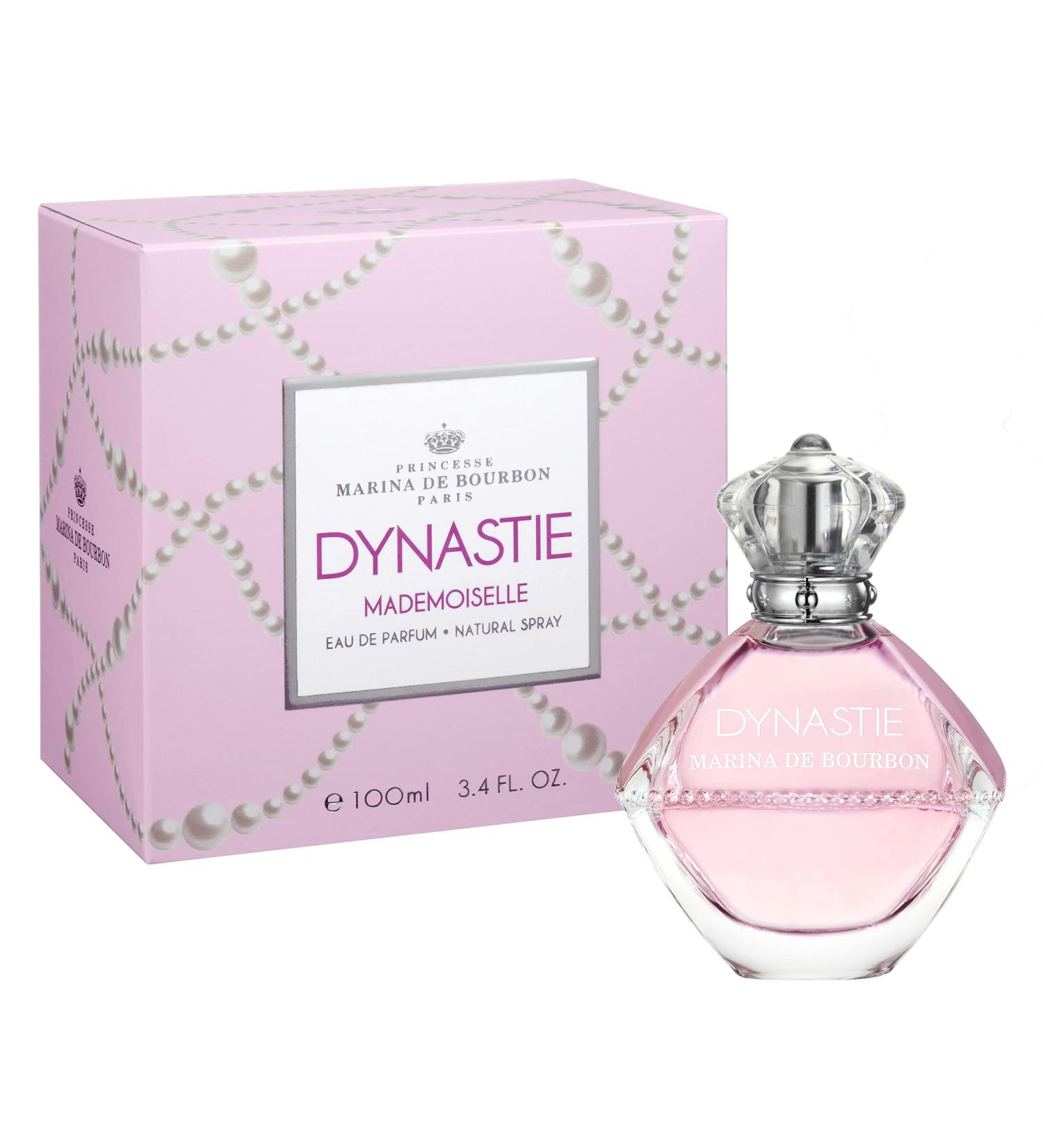 Dynastie Mademoiselle by Princesse Marina De Bourbon - Eau de Parfum for Women - Opens with Pear Mandarin Orange and Black Currant - Blended with Peony - For Joyful and Fanciful Ladies - 3.4 oz - Buy Online on GoSupps.com