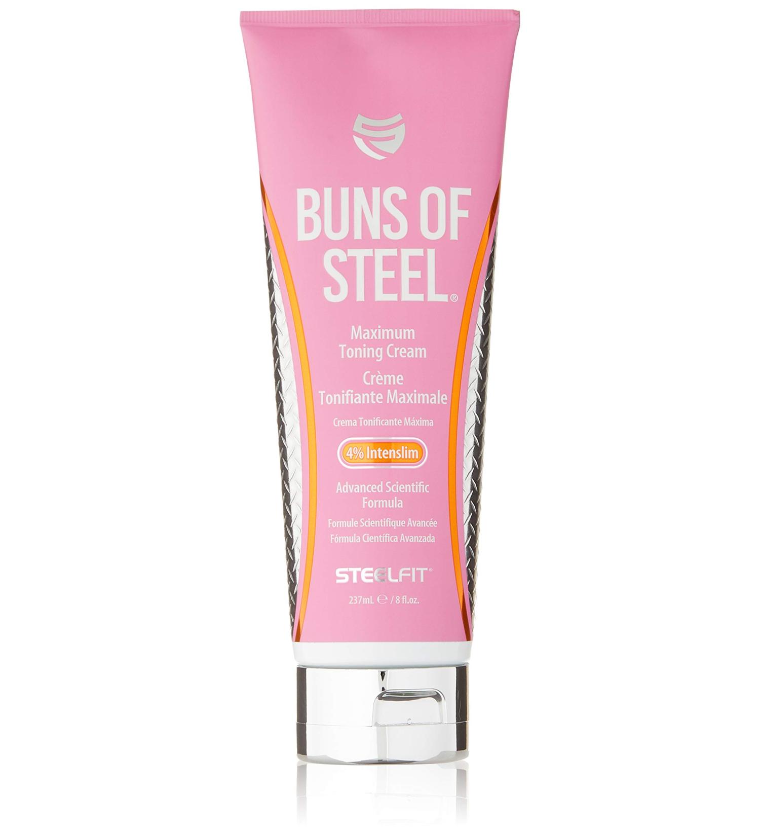 SteelFit Buns of Steel Toning Cream 8 fl. oz. - 4% Intenslim - Firming & Cellulite Reduction - Workout Enhancer for Stretch Marks - Buy Online on GoSupps.com