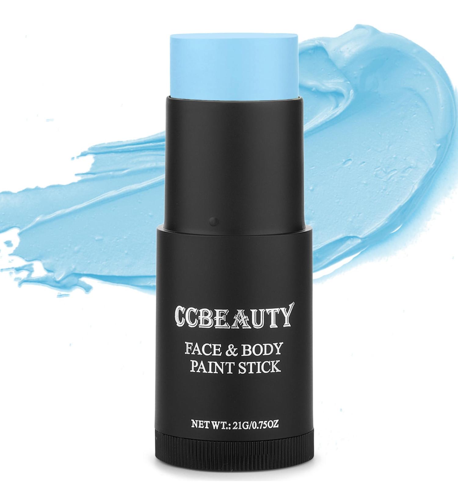 CCbeauty Light Blue Body Paint Stick - Non-Toxic Blendable Oil-Based Face & Body Makeup for Halloween & Parties - Buy Online on GoSupps.com