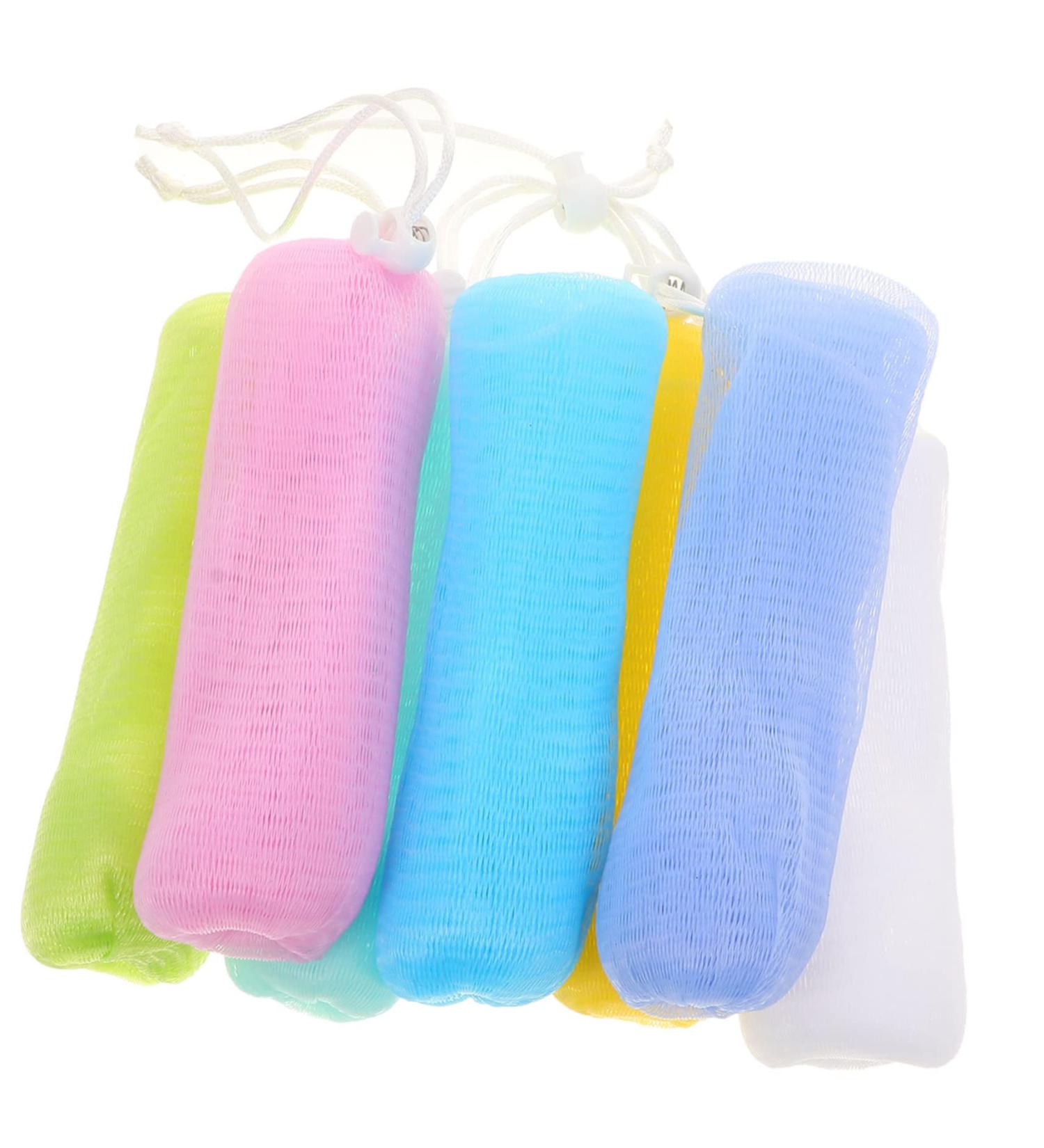 7pcs Foaming Soap Maker | Shower Pouf & Soap on a Rope | Exfoliating Bath Sponges | Jabon De Ba o Loofah for Men - Buy Online on GoSupps.com