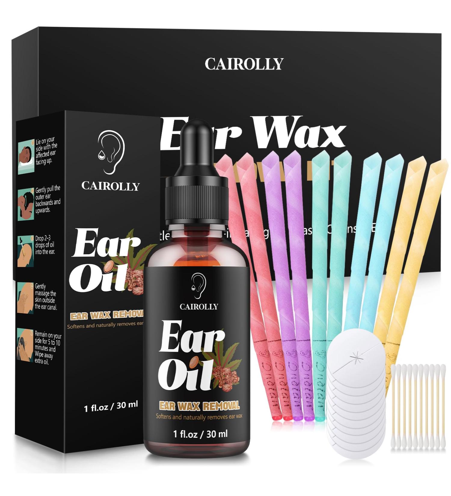 CAIROLLY Ear Wax Removal Kit - Home Use Ear Candles Wax Removal Tool - Buy Online on GoSupps.com