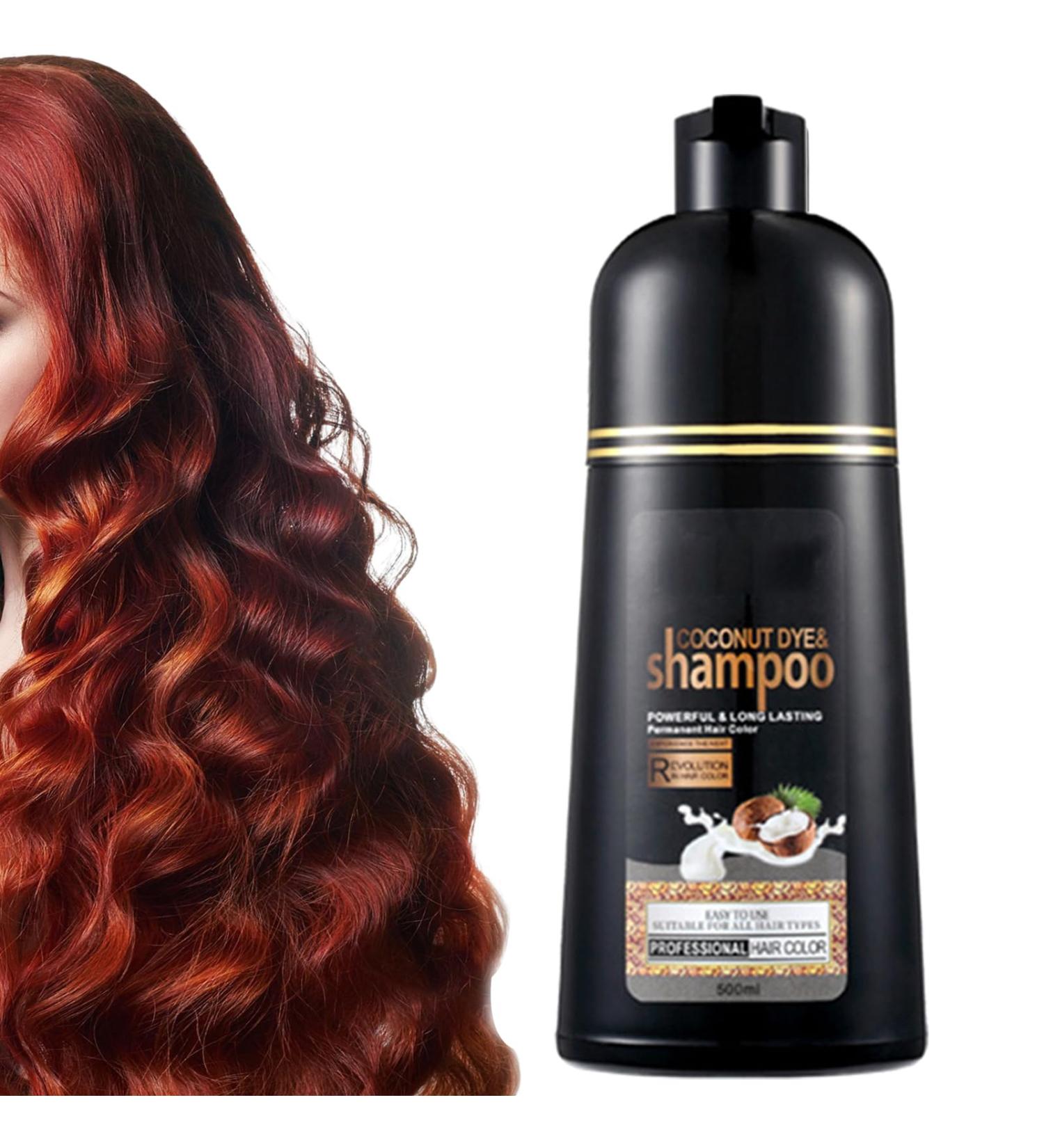  Duqulle Instant Coconut Shampoo - Natural Plant-Based Ingredients - Fast Coloring - Coconut Oil Coverage - Long-Lasting - No Bleach - Protects Hair - 500ml - Buy Online on GoSupps.com