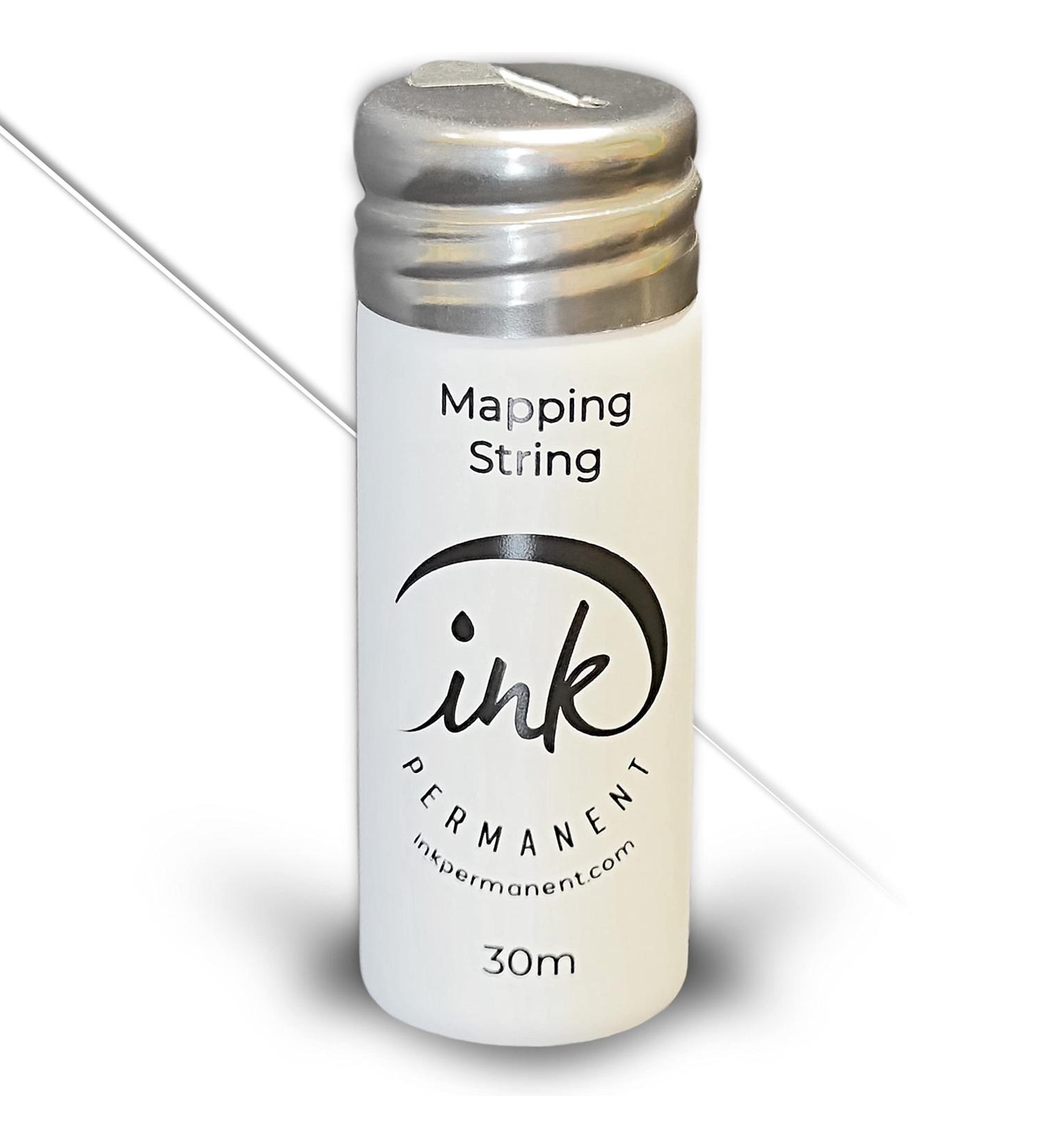 Ink Permanent White Brow Mapping String 100 Ft - Pre-Inked for Microblading & Permanent Makeup | Brow Mapping Kit - Buy Online on GoSupps.com