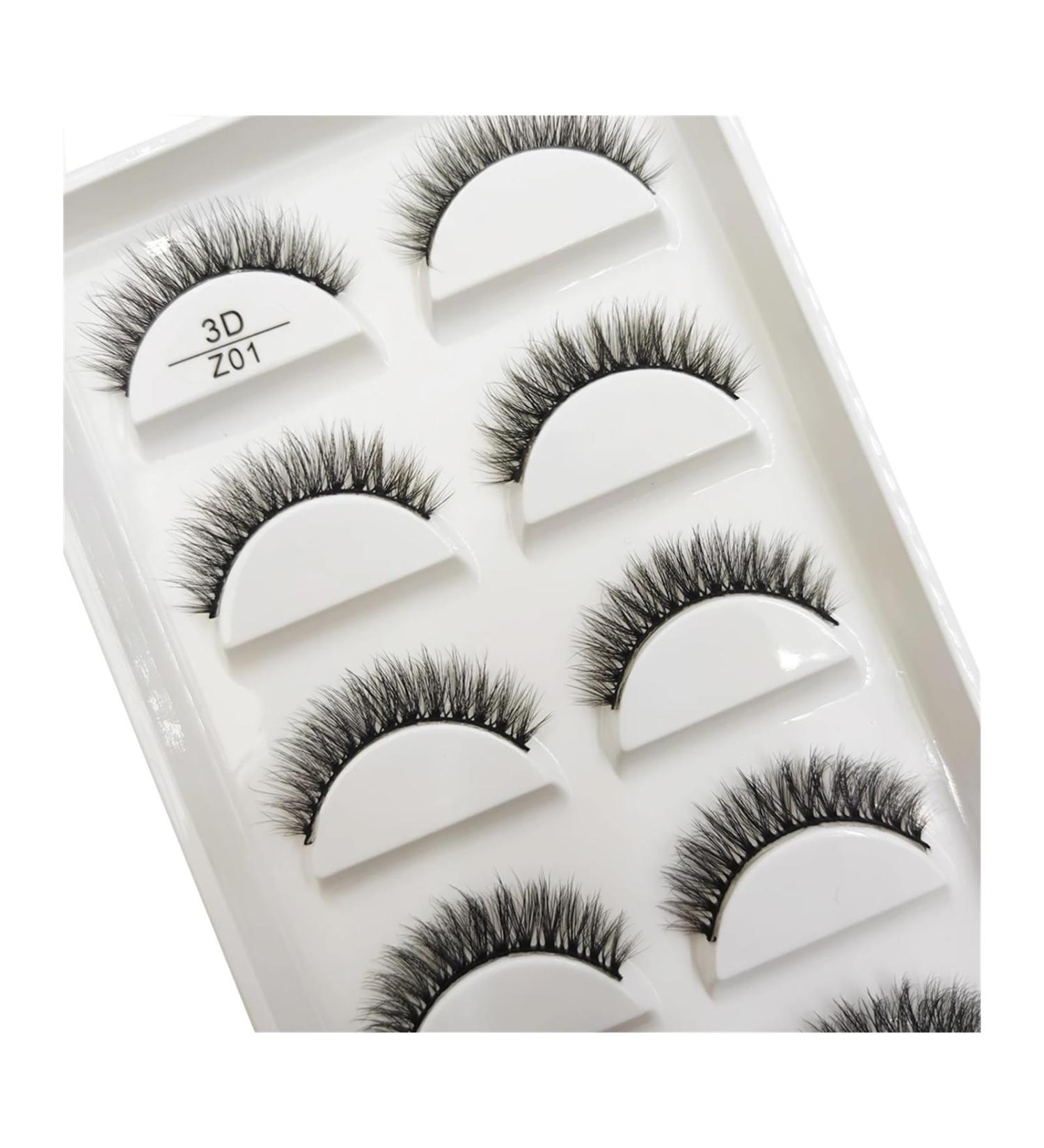 UAMOU 10/50 Boxes 37 Style 5 Pairs Natural 3D False Eyelashes Makeup Fake Eye Lashes Faux Cils Make Up Beauty Maquillaje Cheerfully (Color : 5Pairs Z01 Size : 20 Boxes 100Pairs) - Buy Online on GoSupps.com