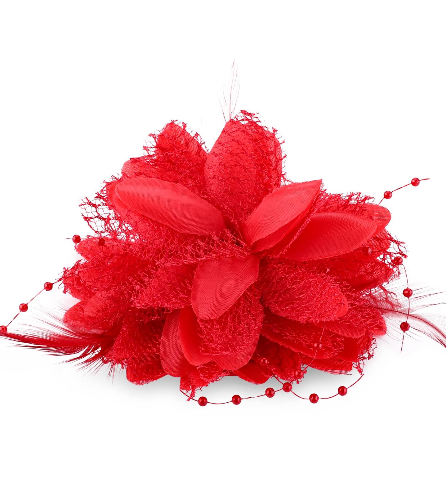 Sibba Flower Clips - Elegant Hairpins with Red Roses for Weddings Tea Parties & Special Occasions | Women's Accessories & Headwear - Buy Online on GoSupps.com