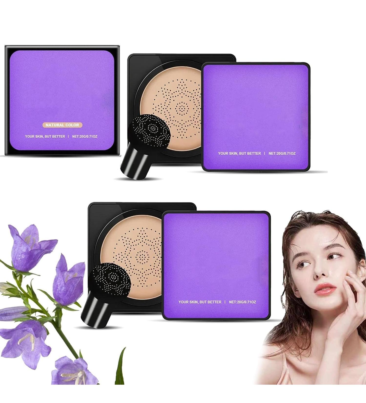 Cr me CC Champignon Coussin d'Air Peau impeccable et clatante instantan ment Anti-cernes hydratant waterproof et anti-s bum Toucher l ger Maquillage parfait 2*Natural - Buy Online on GoSupps.com