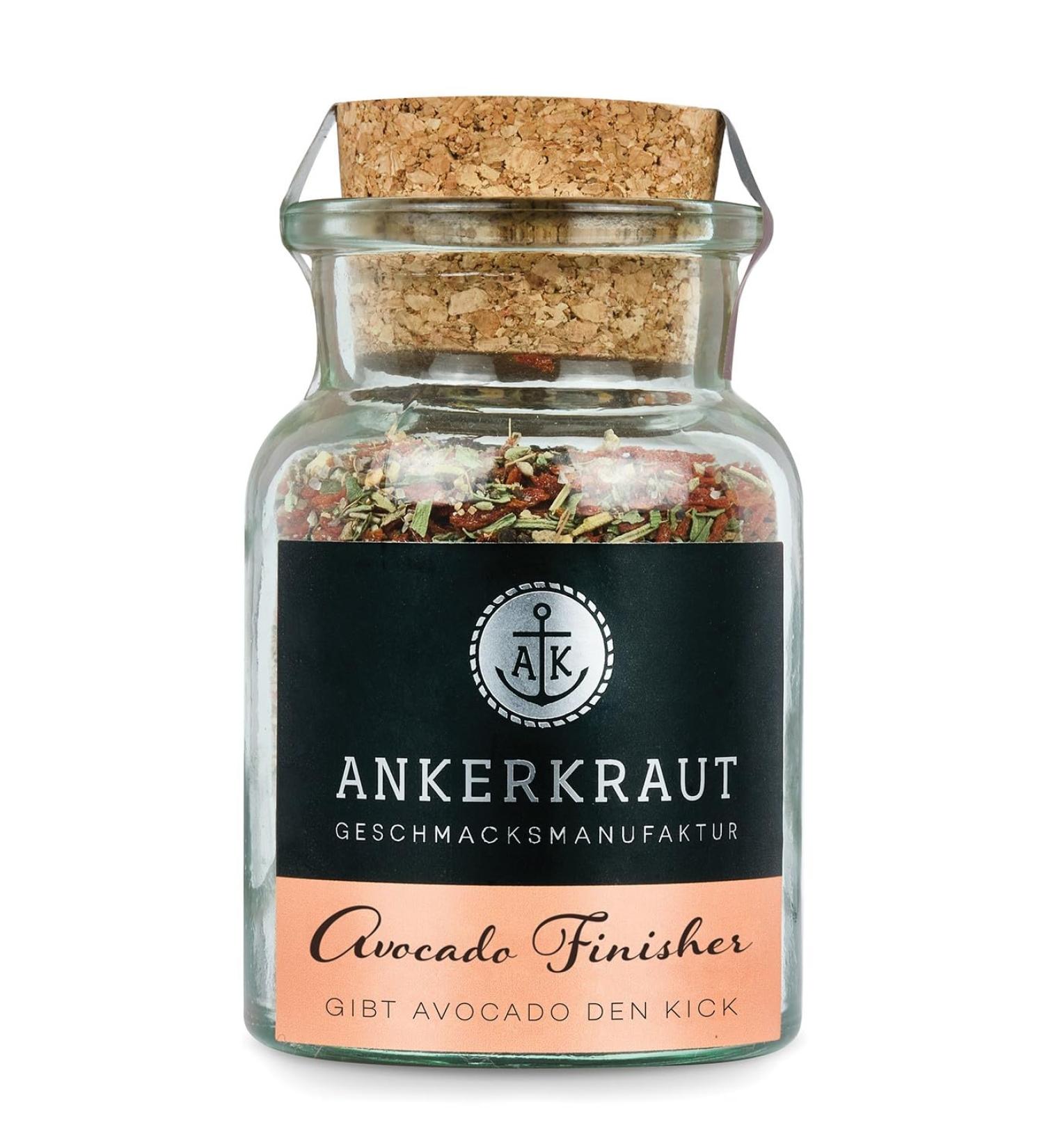Ankerkraut Avocado Finisher - Premium Spice Blend in Cork Glass (90g) | International Shipping Available - Buy Online on GoSupps.com