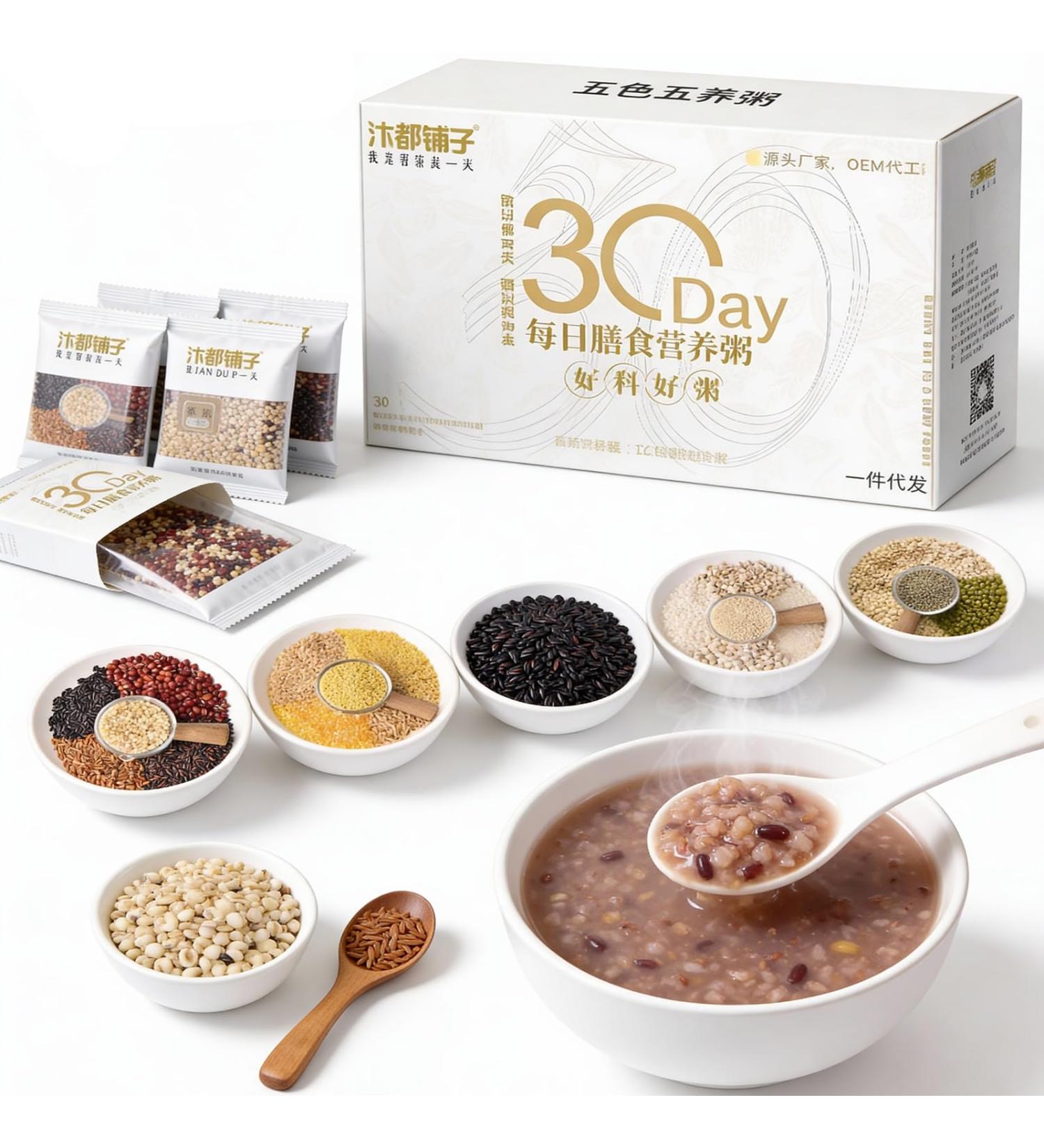 Bouillie De Grains Entiers 30 Jours 100 G X 30 Paquets 5 Saveurs M lang es Petits Paquets Individuels Cuisson Rapide Et Facile - Buy Online on GoSupps.com