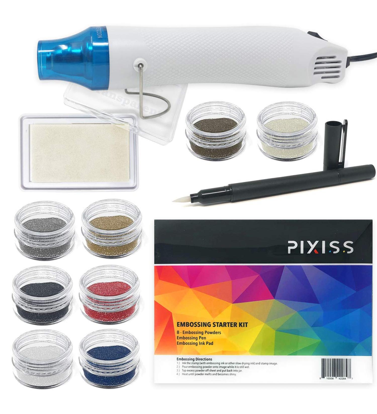 Embossing Kit Bundle with Heat Tool & Powders - Complete Starter Set for Crafts - Buy Online on GoSupps.com