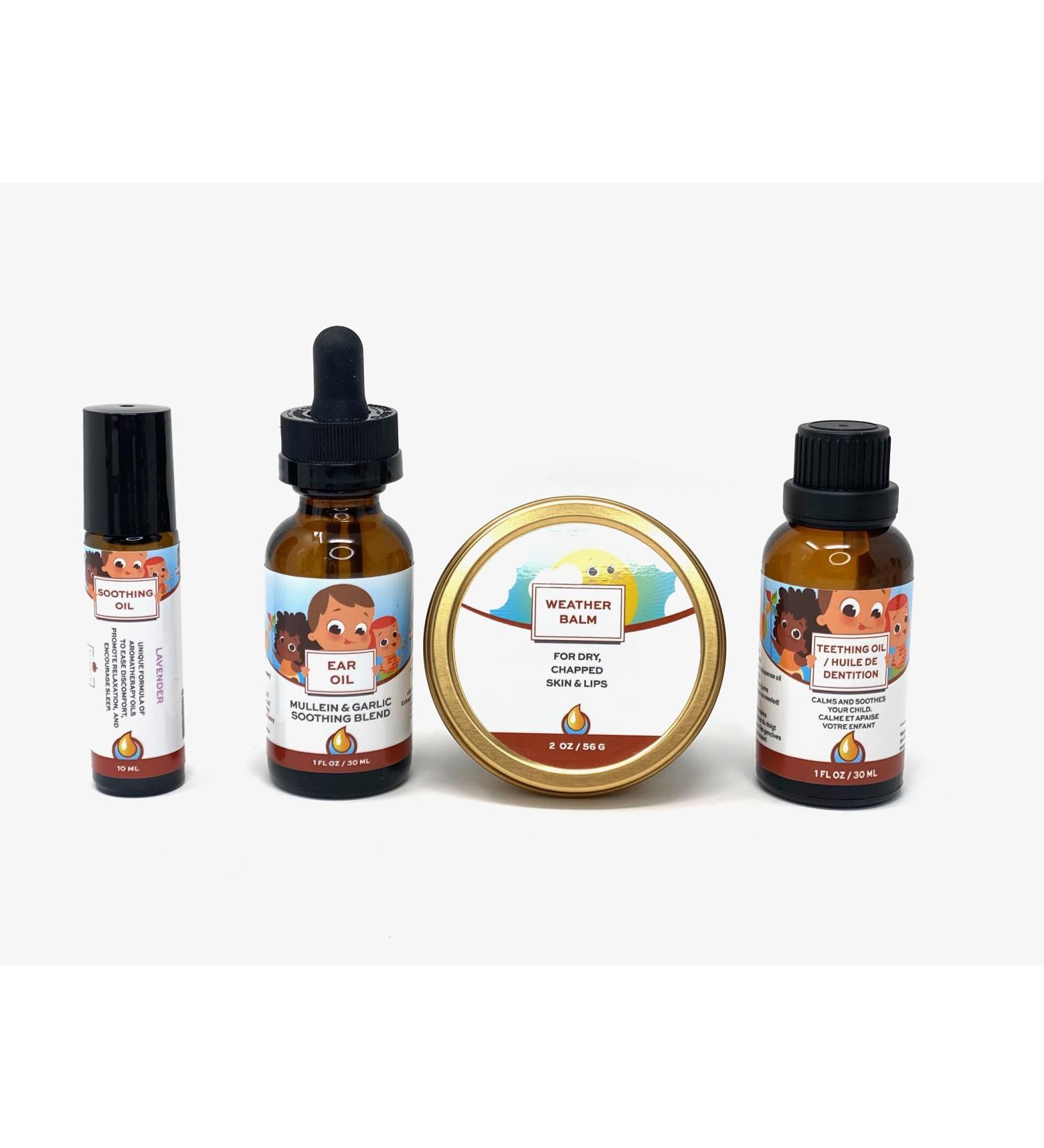 Punkin Butt Teething Comfort Pack: Teething, Ear, and Lavender Soothing Oil with Weather Balm - Buy Online on GoSupps.com