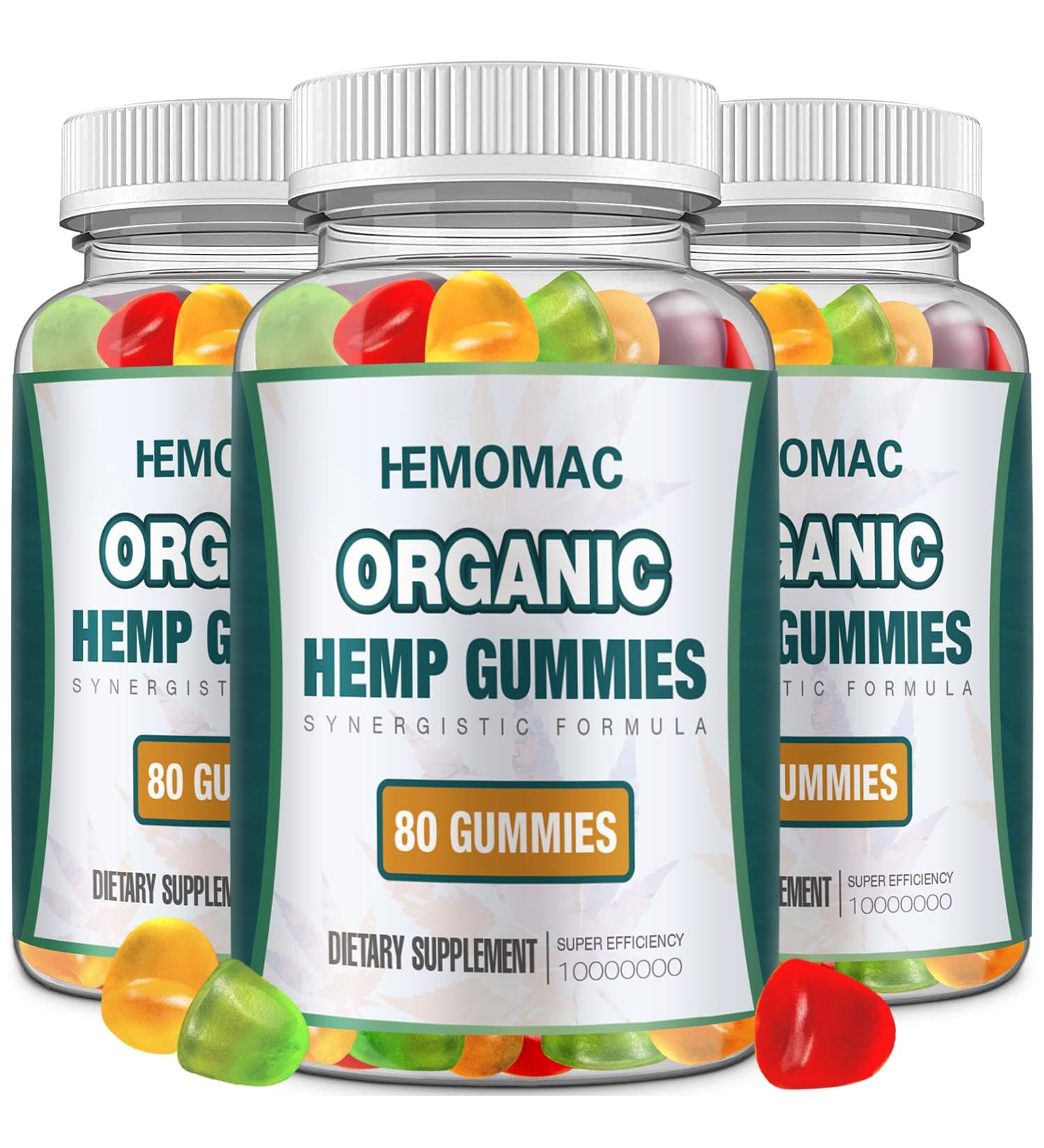 (3 Packs) Hemp Gummies High Potency for Sleep Anxiety Pain Relief Edibles Gummy Advanced Extra Strength - Vegan Non-GMO - Buy Online on GoSupps.com