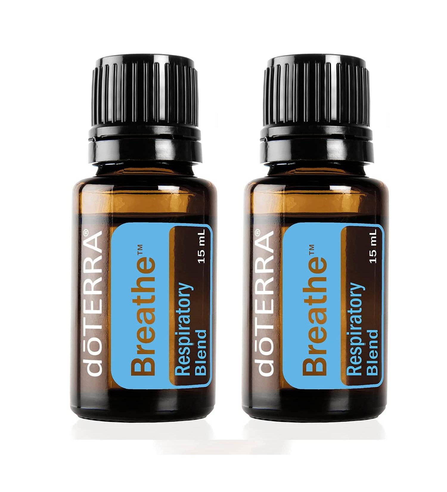 doTERRA Breathe Essential Oil Respiratory Blend 15 ml (Pack of 2)