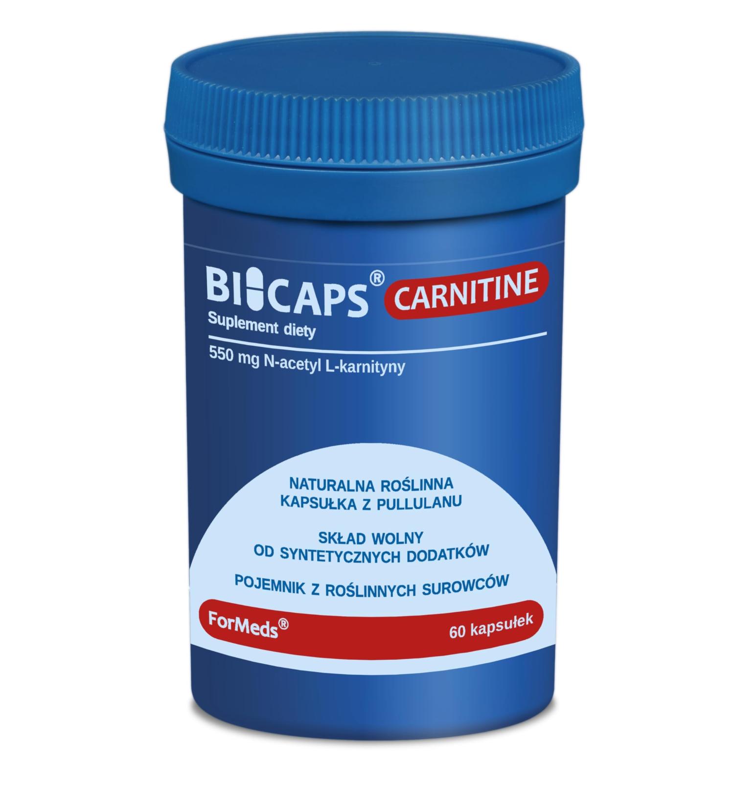 ForMeds Bicaps Carnitine dietary supplement 60 capsules