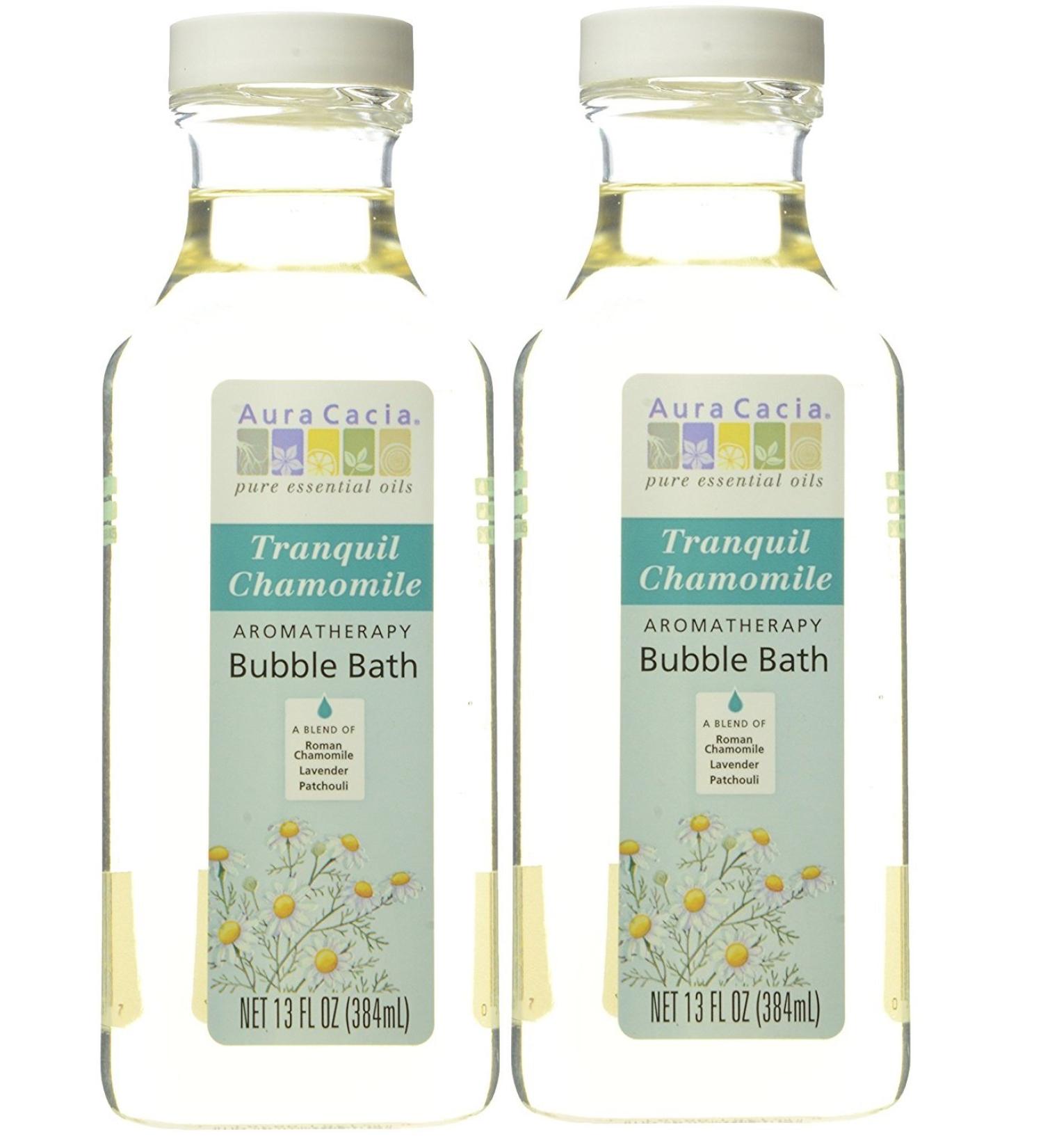 Aura Cacia Chamomile Aromatherapy Bubble Bath (Pack of 2) - Lavender & Patchouli Blend | 13 fl. oz - Buy Online on GoSupps.com