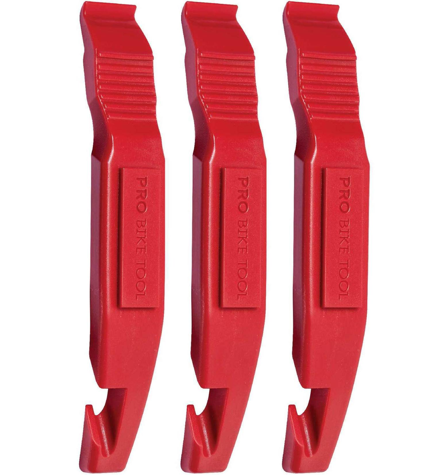 PRO BIKE TOOL Bike Tire Levers 3 Pack - Durable Tire Removal Tool for Road & Mountain Bikes - Red Bicycle Tire Lever for Flat Tire Repair - Buy Online on GoSupps.com