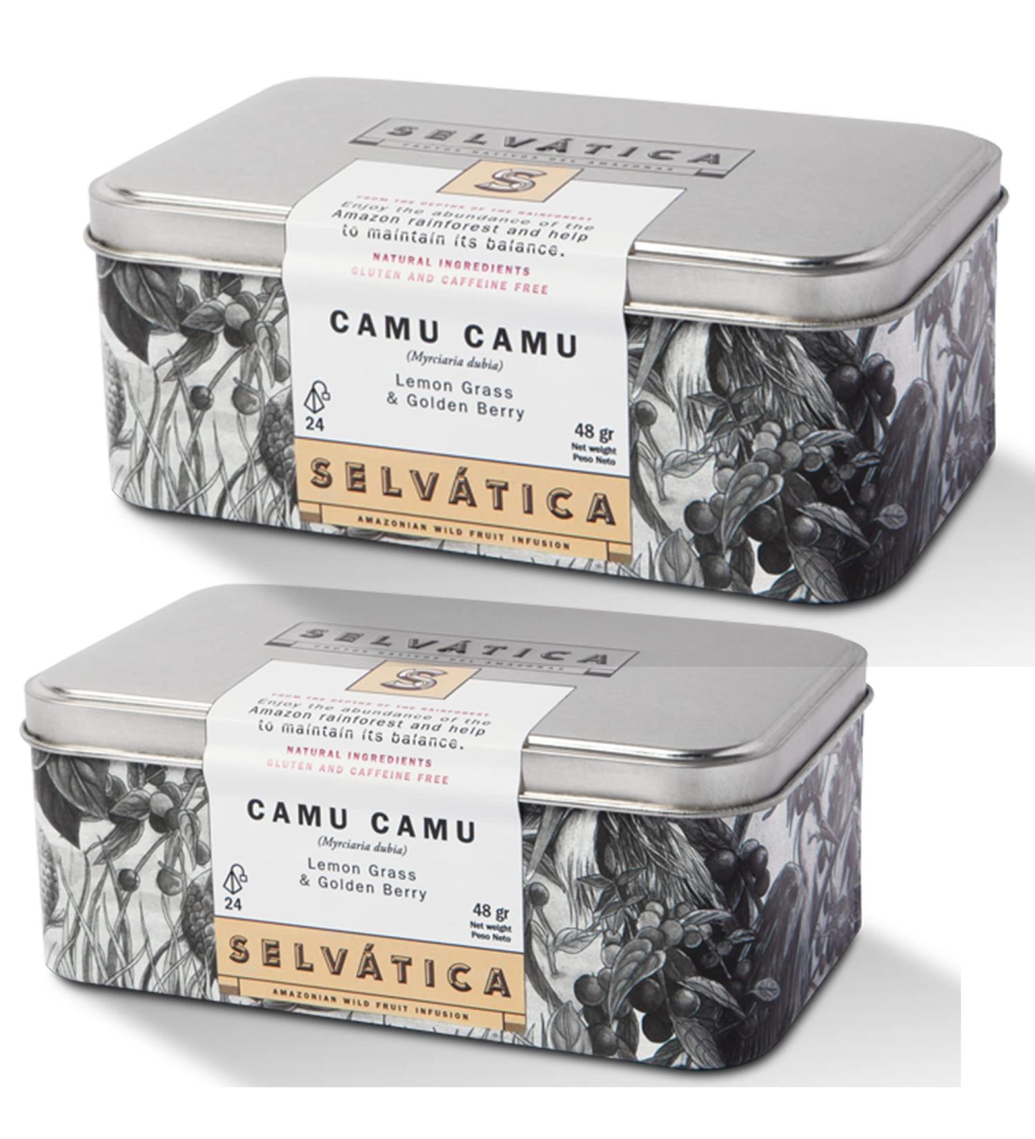 SELVATICA Camu Camu Infusions Blend | 24 Tea Bags in Metal Box (Pack of 2) - Buy Online on GoSupps.com