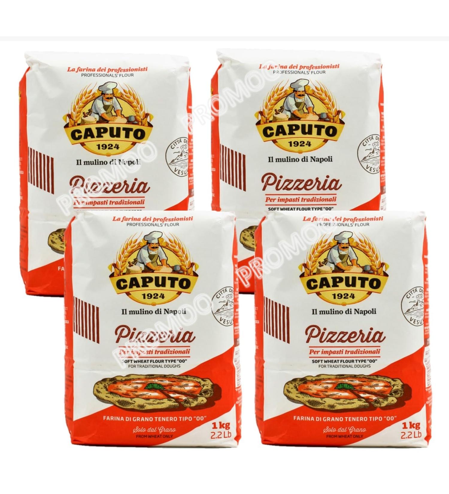 Caputo - Italian flour type "0" for pizzeria 1 Kg x 4 uds - Promoo Pack - Buy Online on GoSupps.com