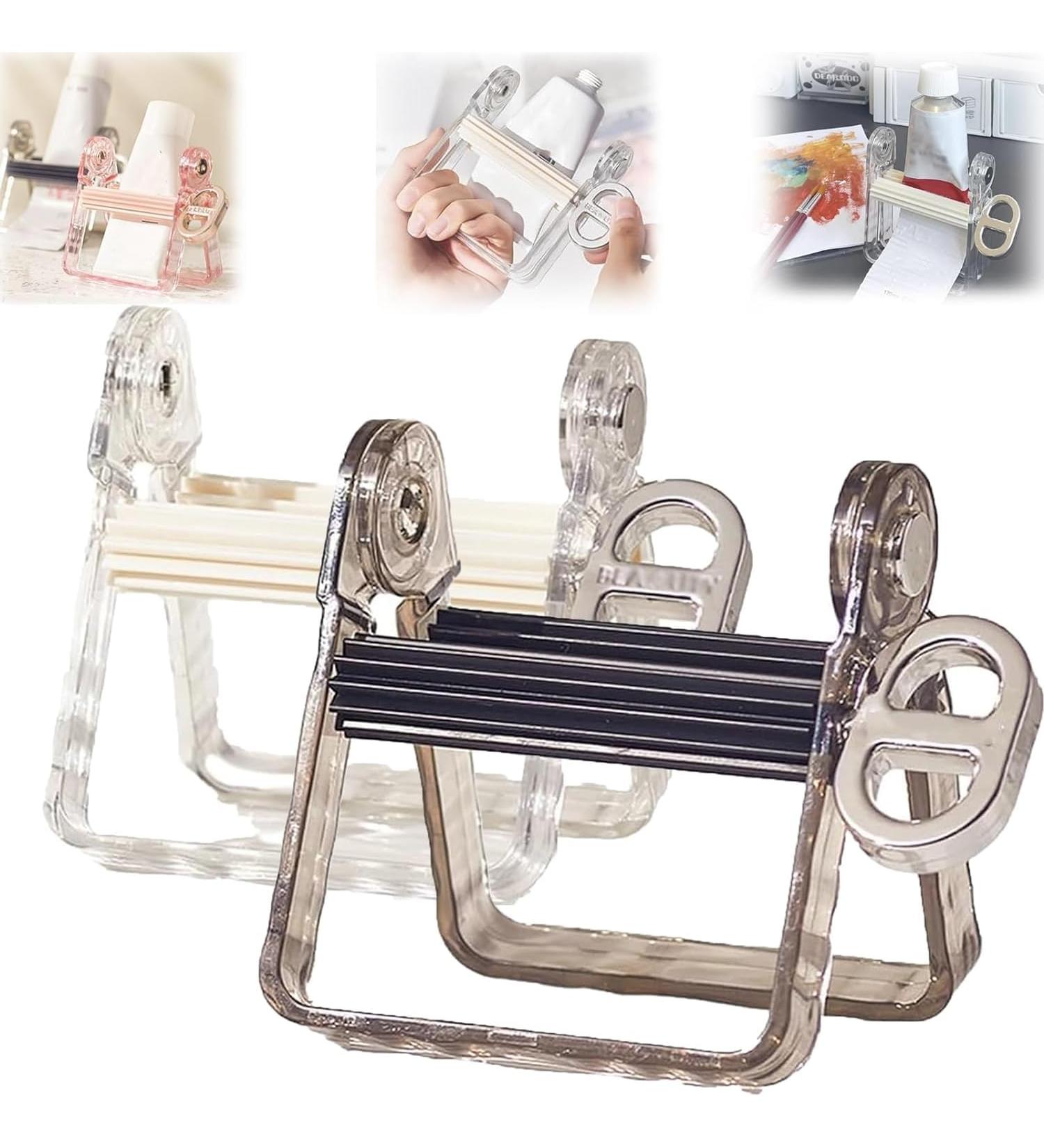 2pcs 2024 Toothpaste Squeezer Roller Toothpaste Tube Squeezer Dispenser with Rotatable Handle Toothpaste Seat Holder Creams Dispenser Unique Bathroom Accessories for Family (Black+White) - Buy Online on GoSupps.com