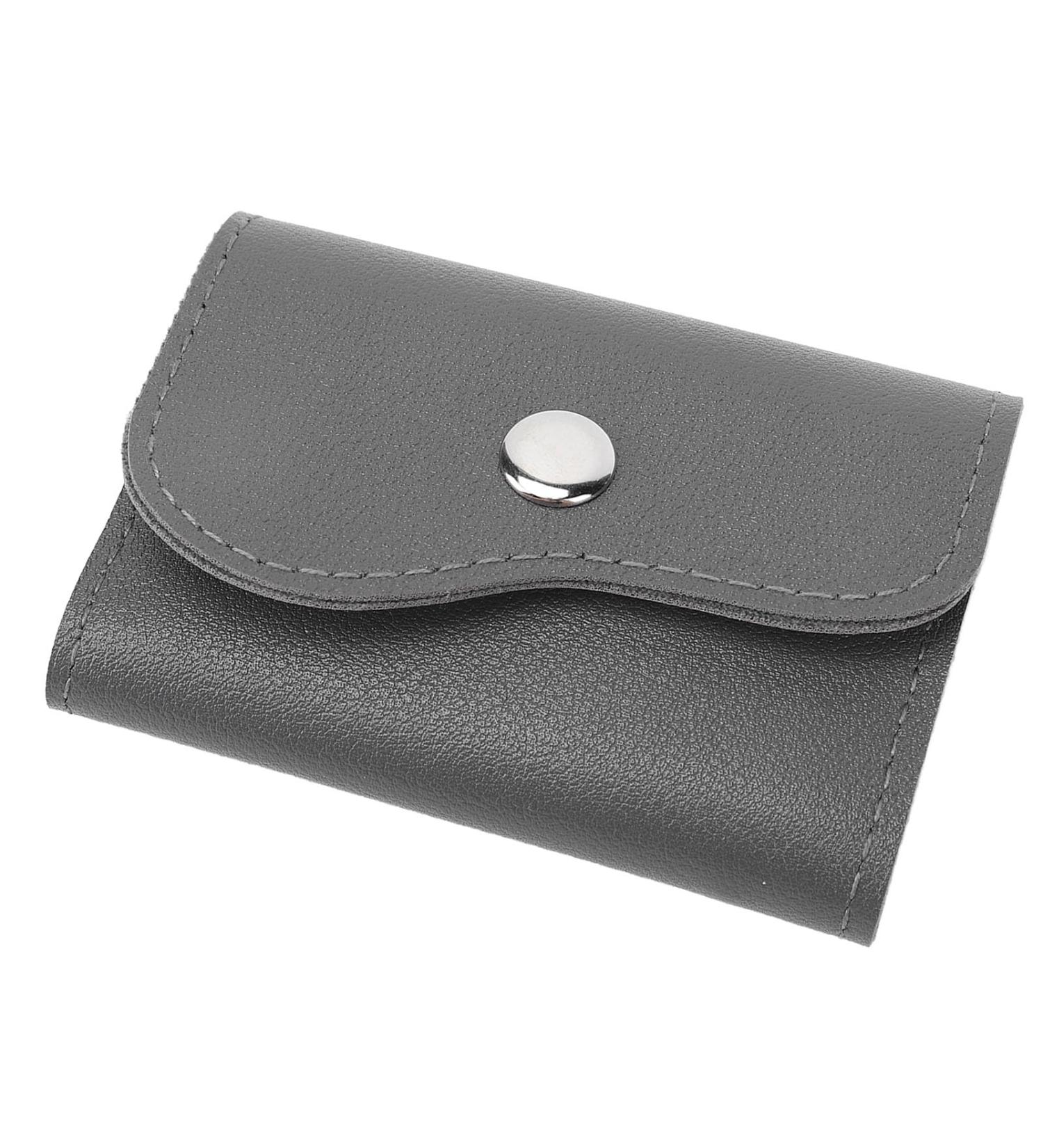 Nail Drill Bit Holder Portable 16 Holes PU Leather Waterproof Nail Drill Bit Storage Bag for Home Use - Buy Online on GoSupps.com