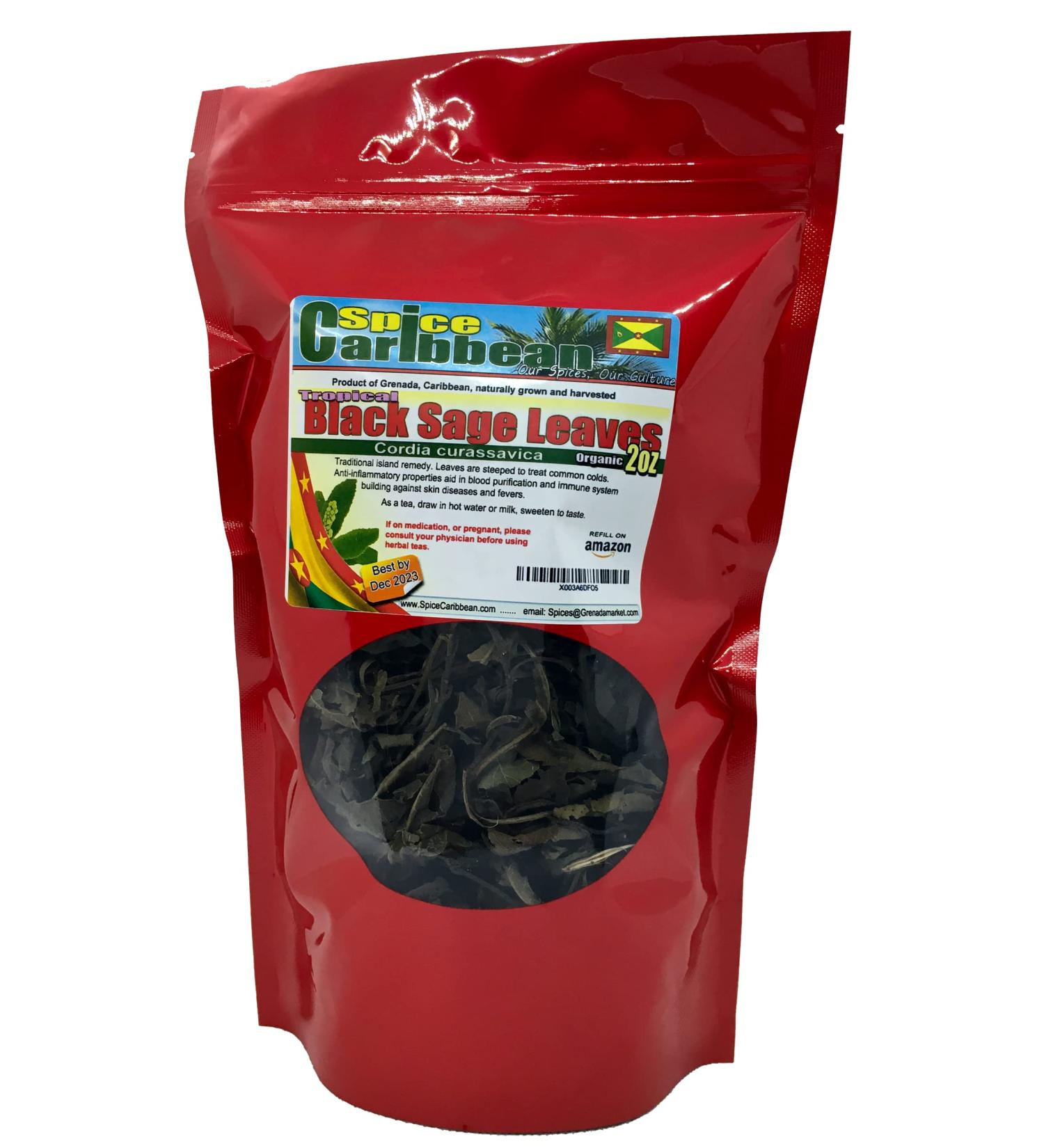 Tropical Black Sage leaves - 2oz (Product of Grenada)