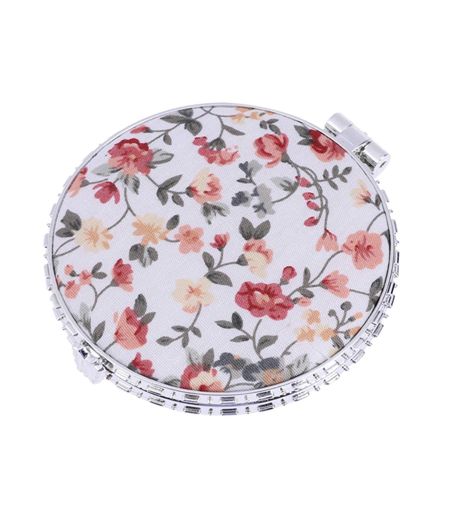 Lurrose Vintage Double Sided Compact Mirror - Portable Antique Round Cosmetic Mirror | 2 Pieces - Buy Online on GoSupps.com