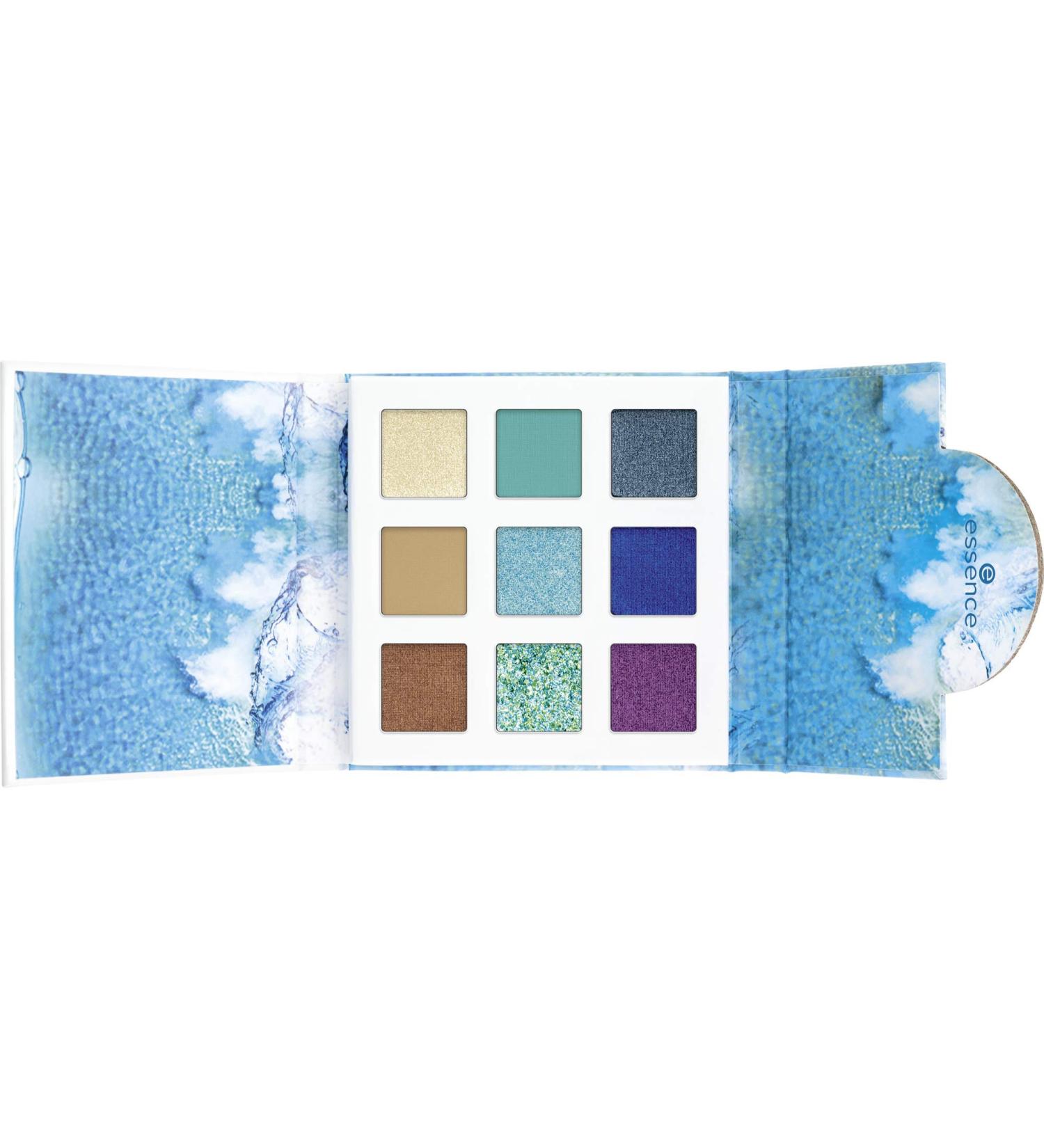 essence MY POWER IS WateR Eyeshadow Palette No. 04 Dance With The Waves - Multicolored 9 Shades (7.2g) | International Shipping Available - Buy Online on GoSupps.com