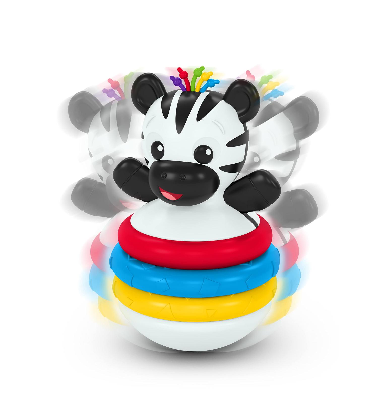 Baby Einstein Stack & Wobble Zen BPA-Free Bite Ring Toy | Cause & Effect Learning for Toddlers (3+ Months) - Buy Online on GoSupps.com