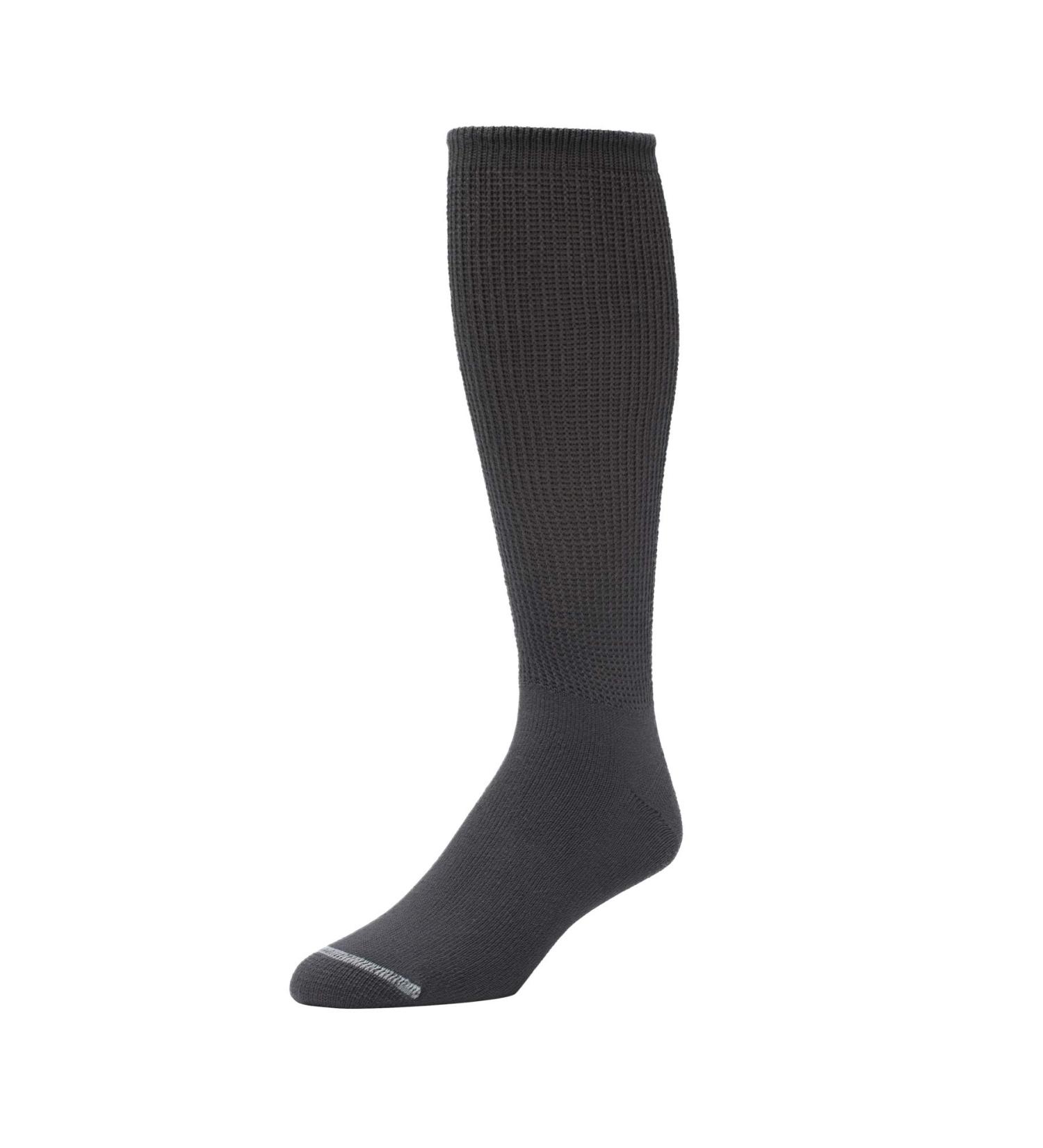 KingSize Men's Big & Tall Diabetic Crew Socks - X-Large, Heather Charcoal - Buy Online on GoSupps.com