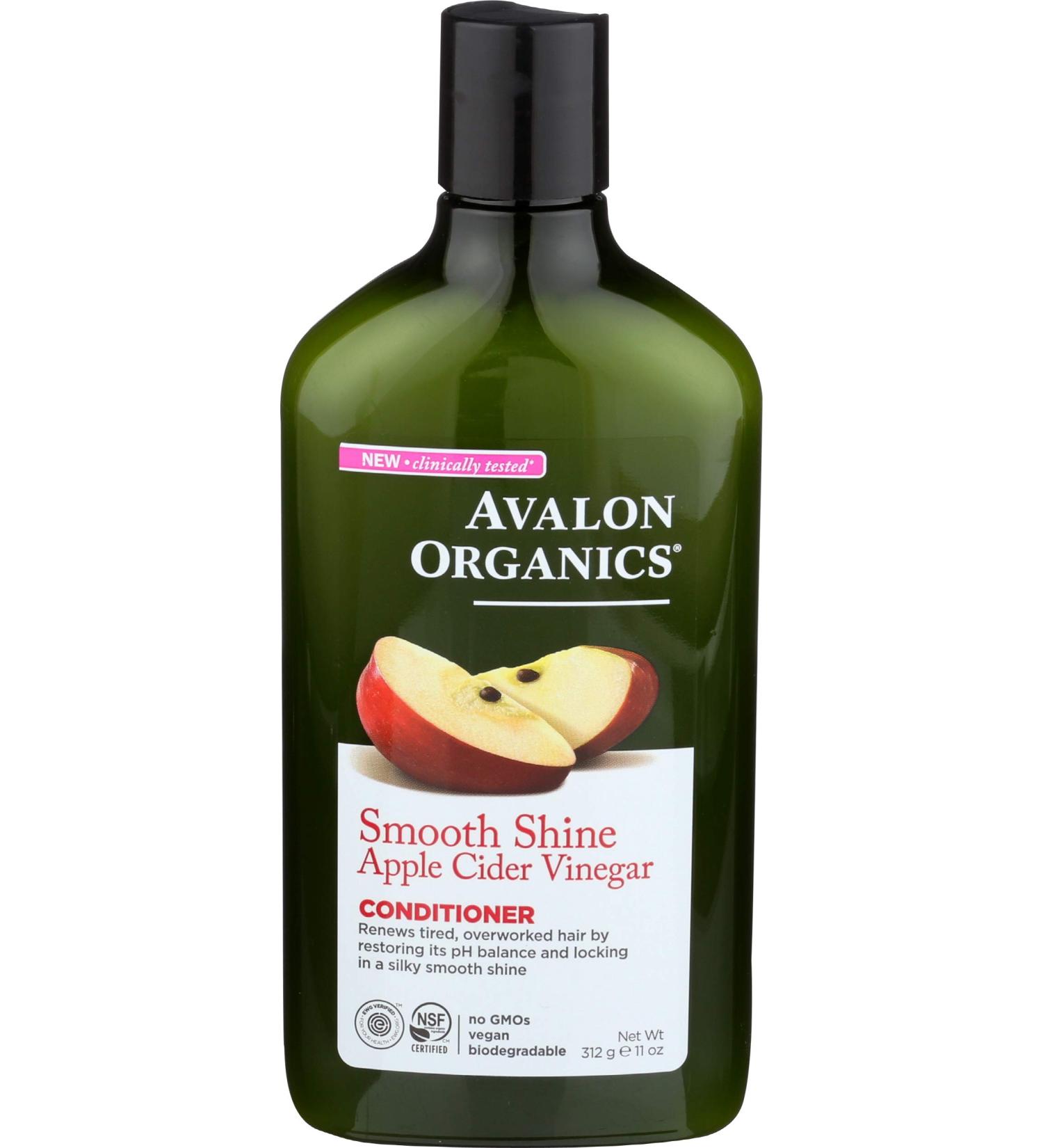 Avalon Organics Conditioner Smooth Shine Step 2 Apple Cider Vinegar 11 oz (312 g)