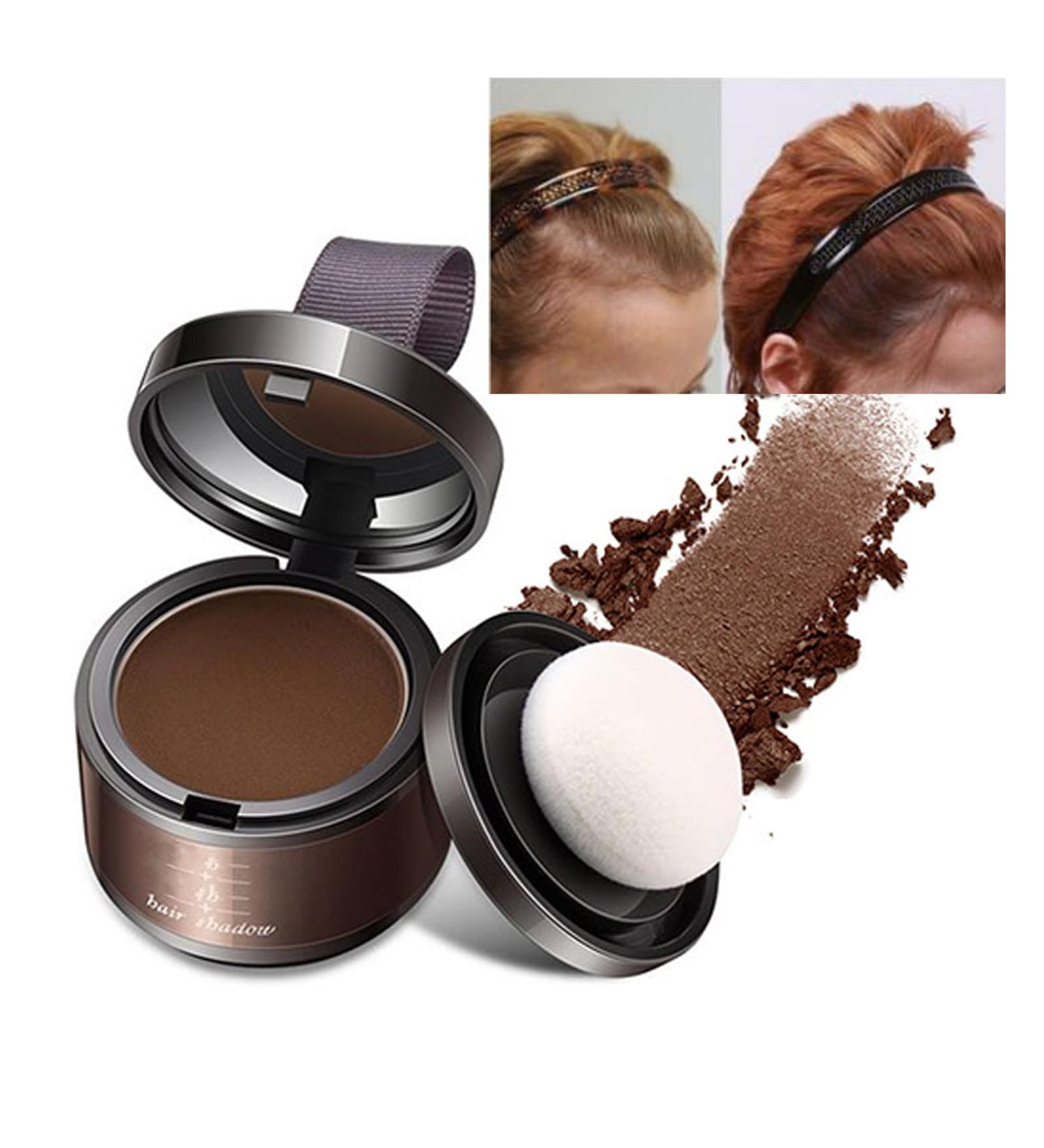 Instantly Hairline Shadow Powder Dark Brown Hair Root Dye Shadow Cover Windproof Sweatproof Hair Touch-Up for Thin Hair Grey Hairline Hair Root Concealer for Hairline Eyebrows Beard - Buy Online on GoSupps.com