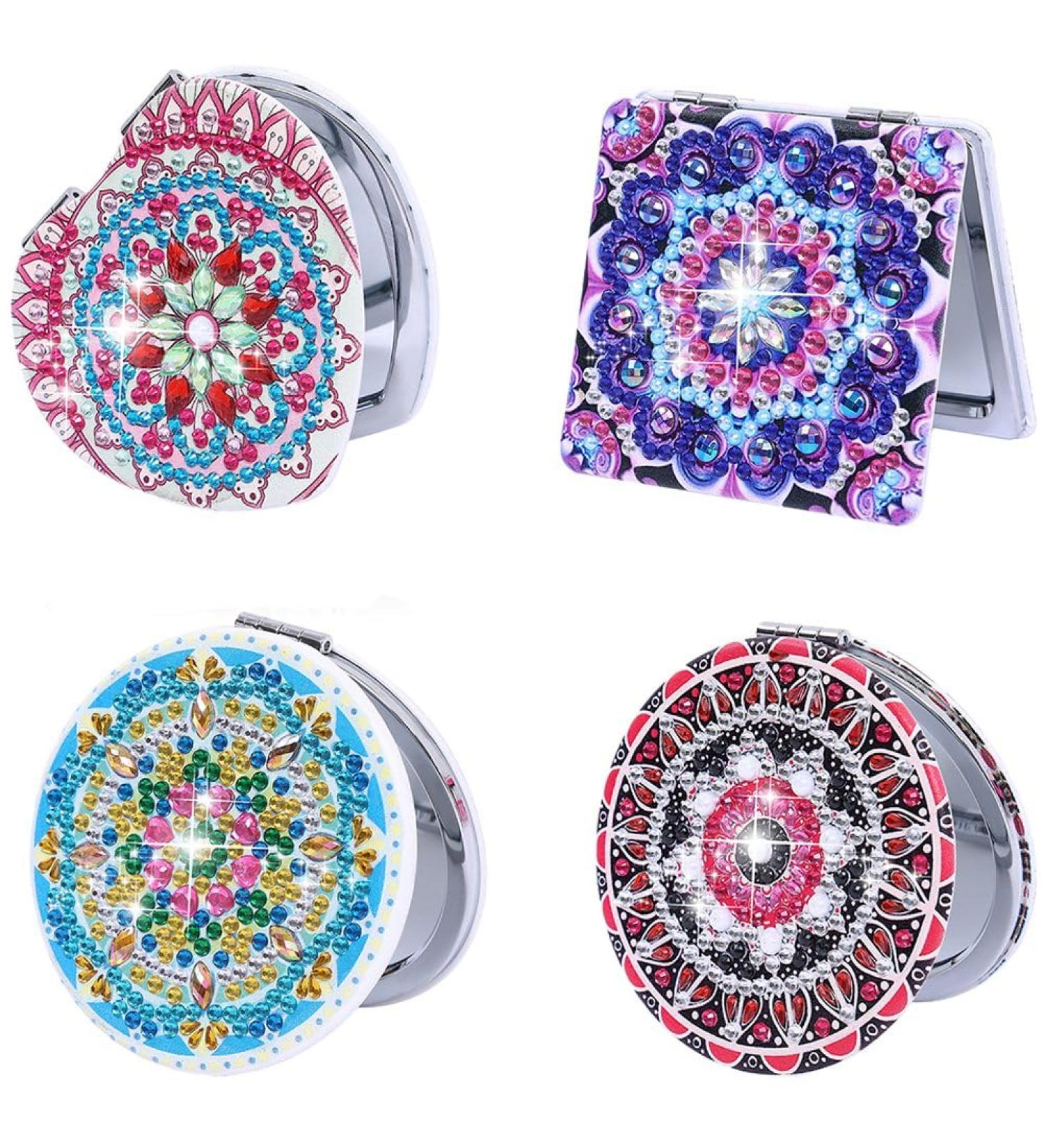 Widybord DIY Pocket Mirror Mirror Portable Magnifying Folding Mirror for Women - Buy Online on GoSupps.com