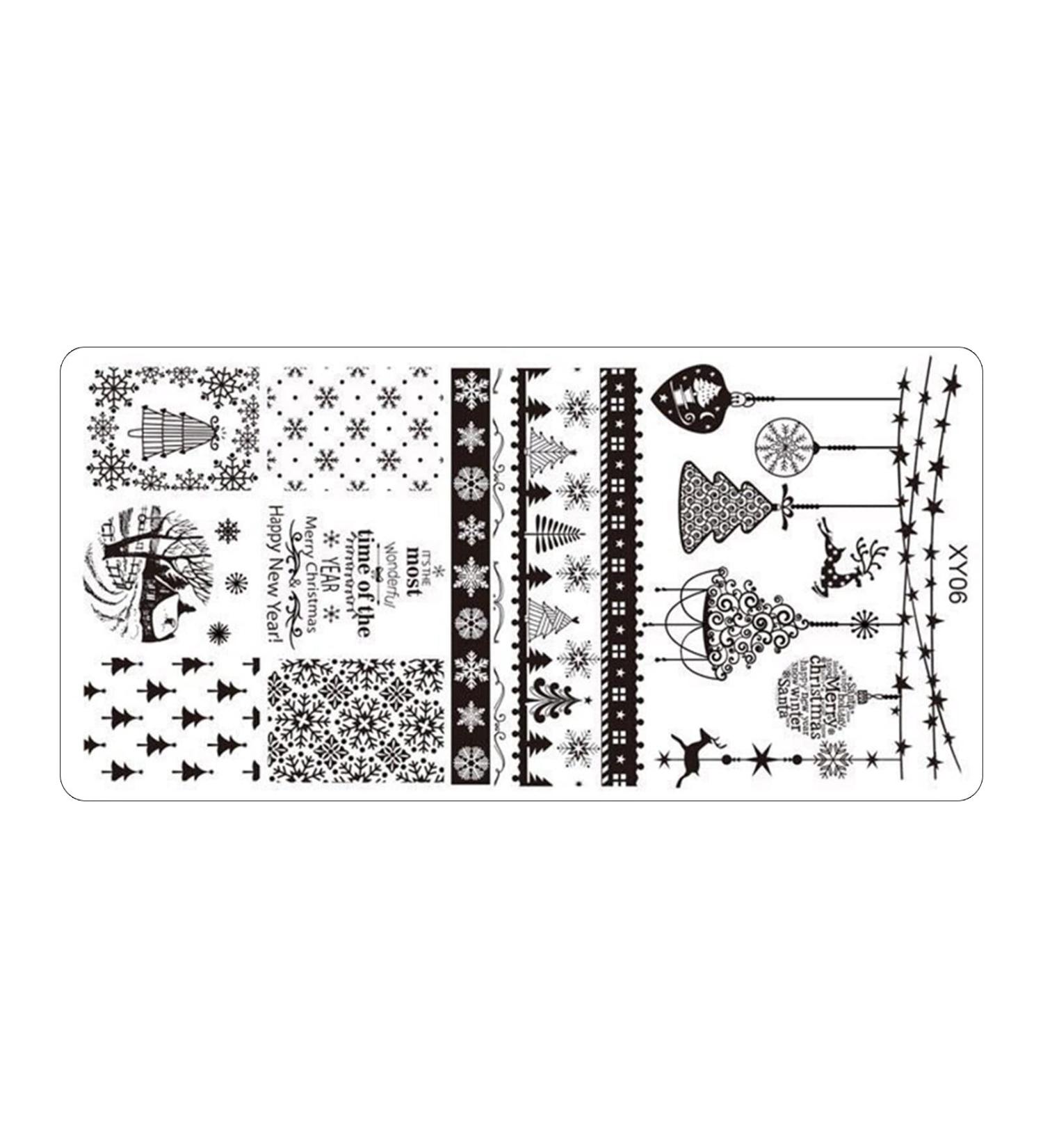 Shop Nail Art for Women | Stainless Steel Nail Stamp Plates | DIY Christmas Tree Designs | Unlimited Selection for Stunning Manicures - Buy Online on GoSupps.com