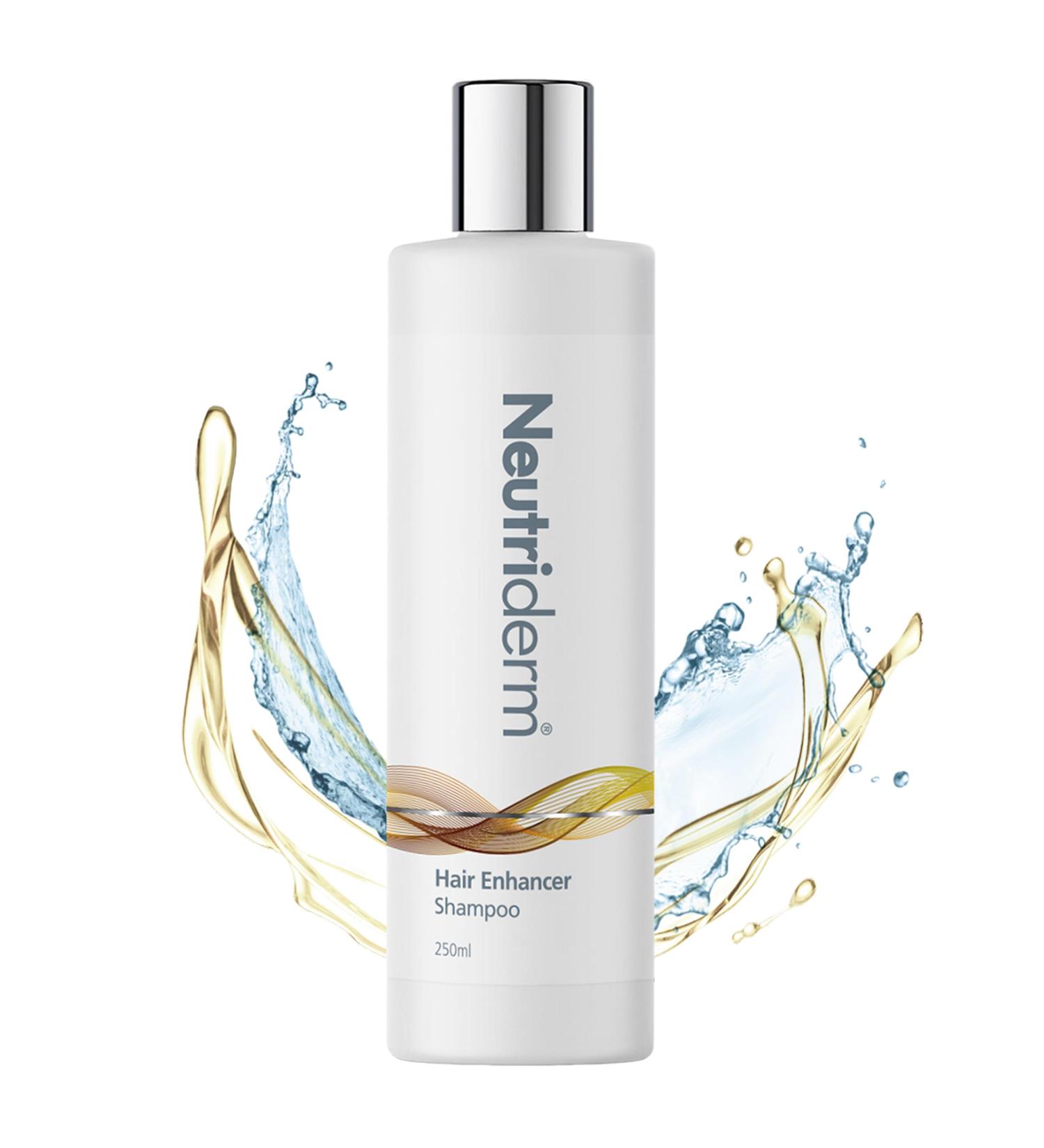 Neutriderm Hair Enhancer Shampoo - Thickening & Strengthening for Weak Thinning & Damaged Hair - 250ml (8.45 fl oz) | International Shipping Available - Buy Online on GoSupps.com