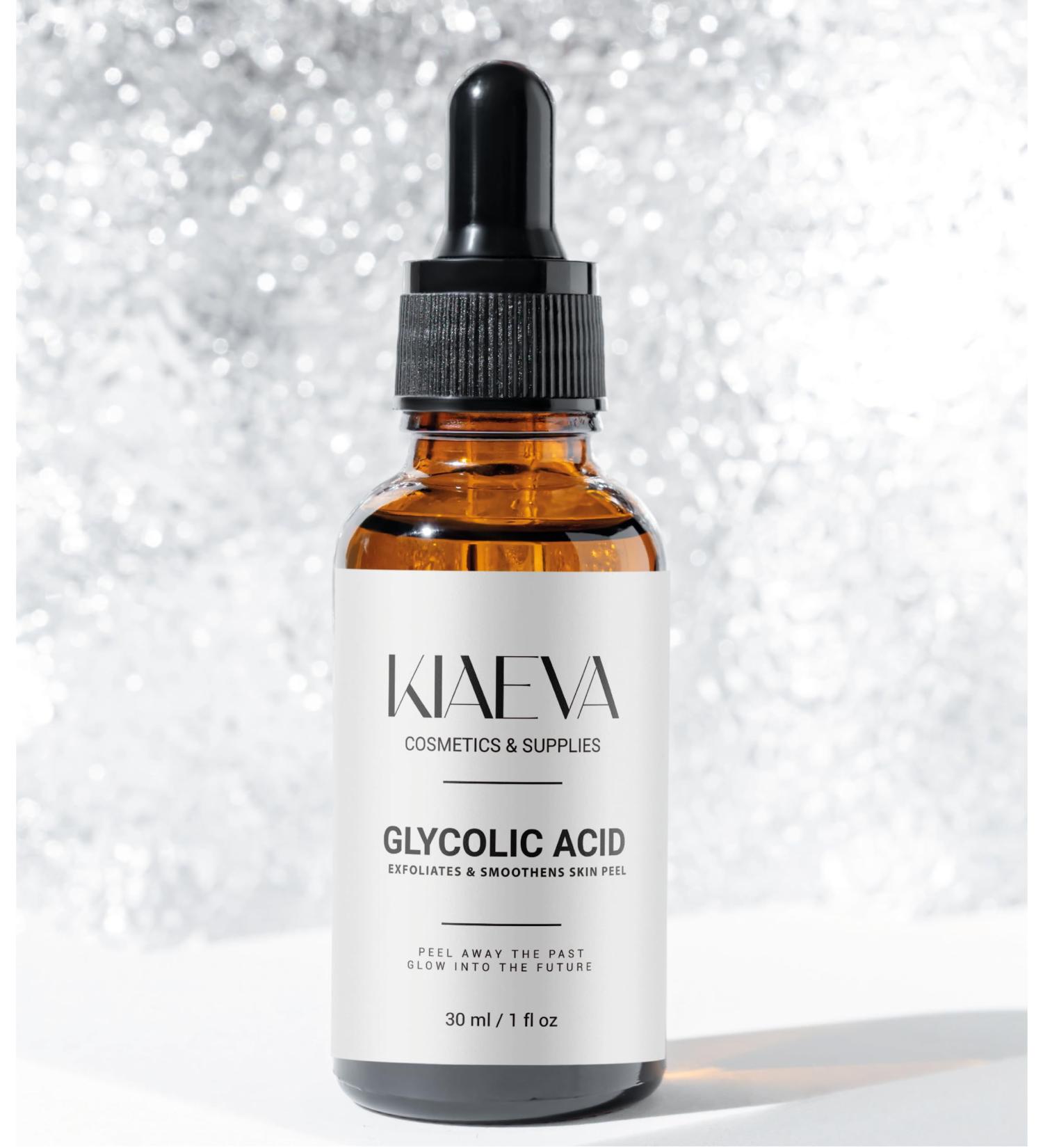 Glycolic Acid 70% Gel Peel By KIAEVA - Enhanced with Retinol and Green Tea Extract (Professional Chemical Peel)- 1 fl oz 30mL (With free after peel Neutralizer - 100ml)