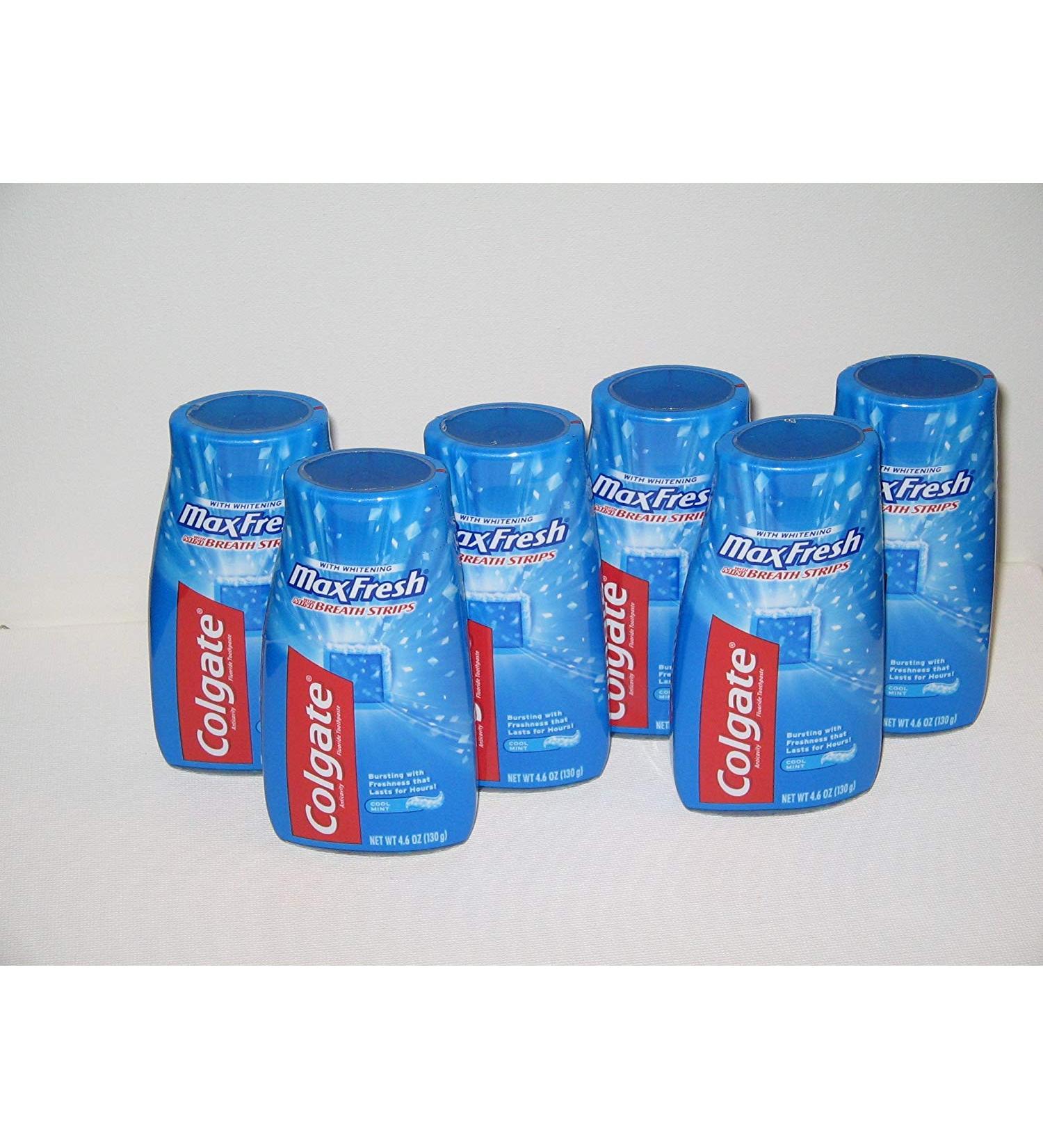Colgate Maxfresh with Mini Breath Strips 4.6oz (6 Pack)