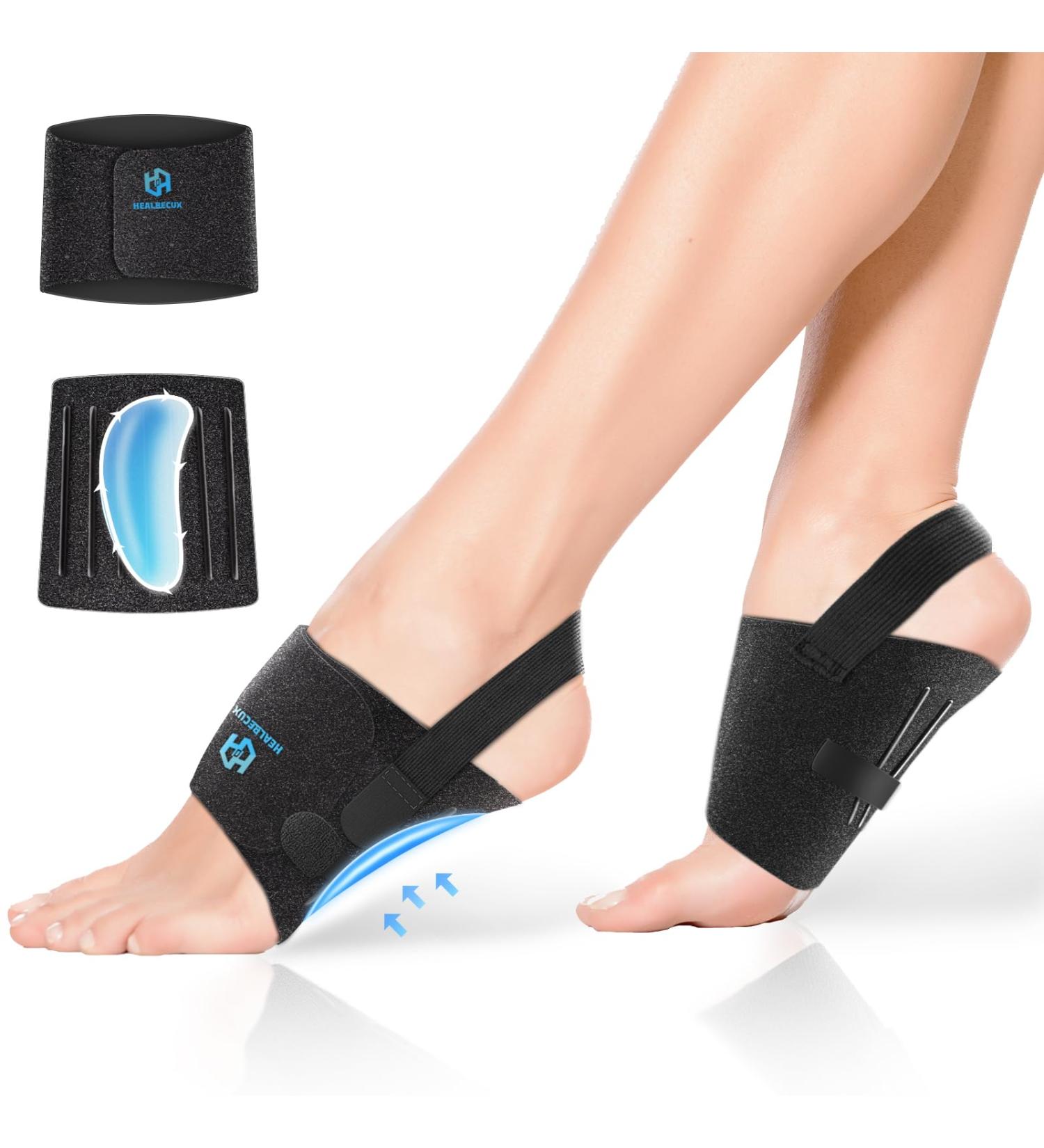Arch Support Braces for Plantar Fasciitis Relief | Adjustable Compression Bands & Gel Inserts | Perfect for Flat Feet & High Arches - Buy Online on GoSupps.com