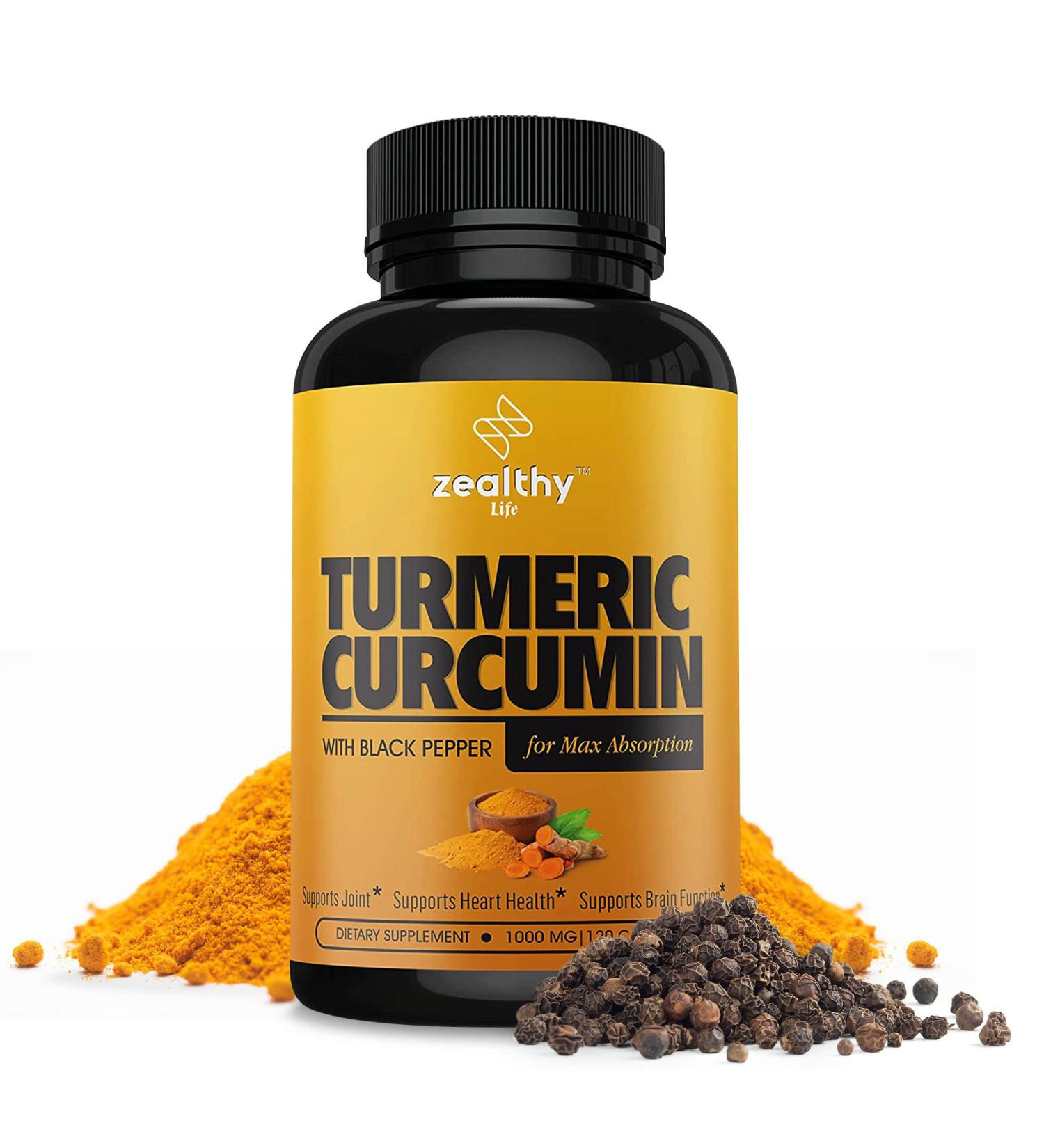 Turmeric Curcumin with Black Pepper: Mood, Mobility, and Joint Support - Buy Online on GoSupps.com
