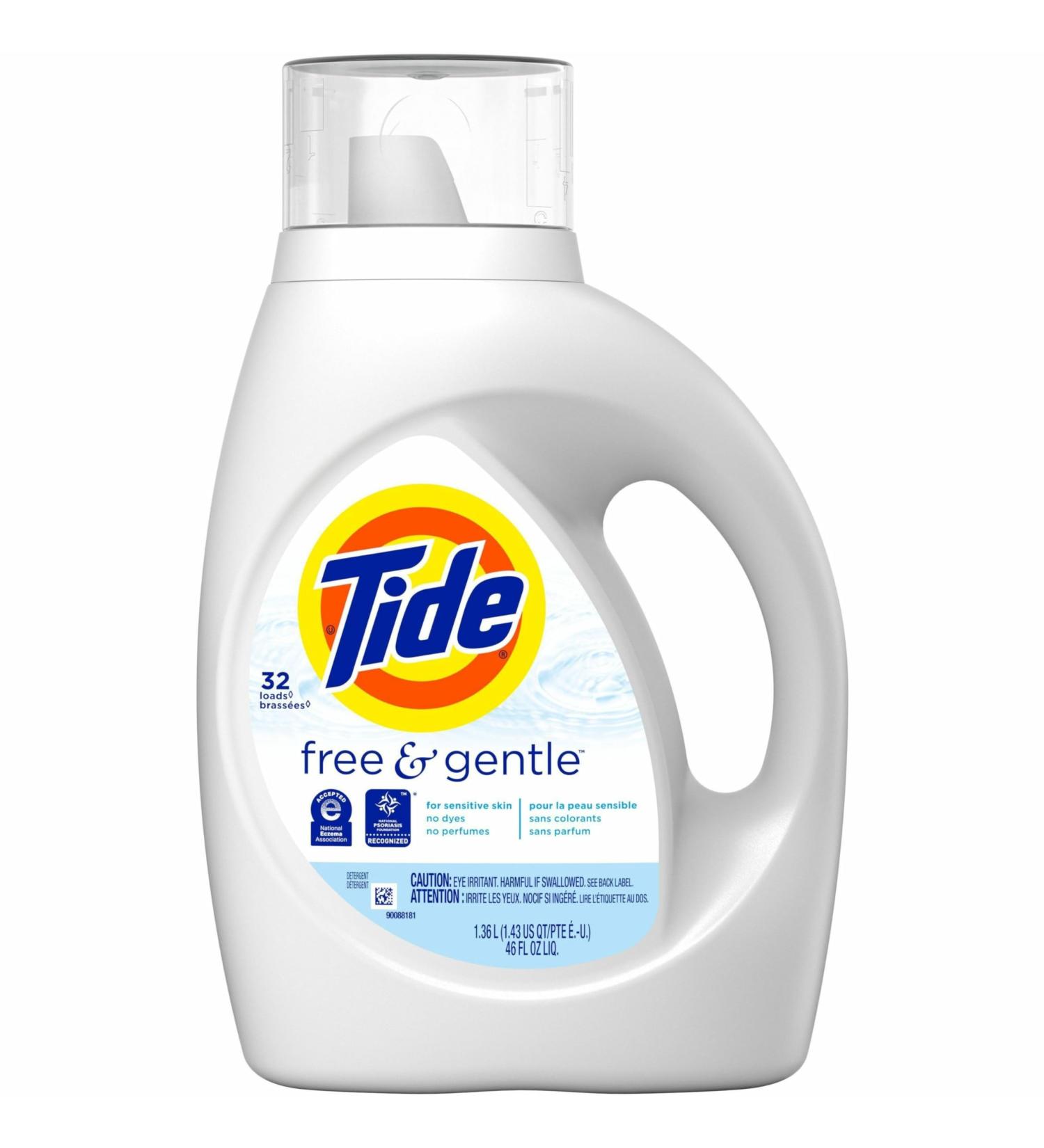 Buy Tide Free & Gentle Detergent - 1 Bottle | International Shipping Available - Buy Online on GoSupps.com