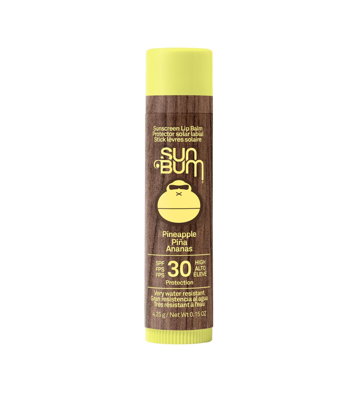 Sun Bum Original SPF 30 Pineapple Sun Protection Lip Balm - Buy Online on GoSupps.com