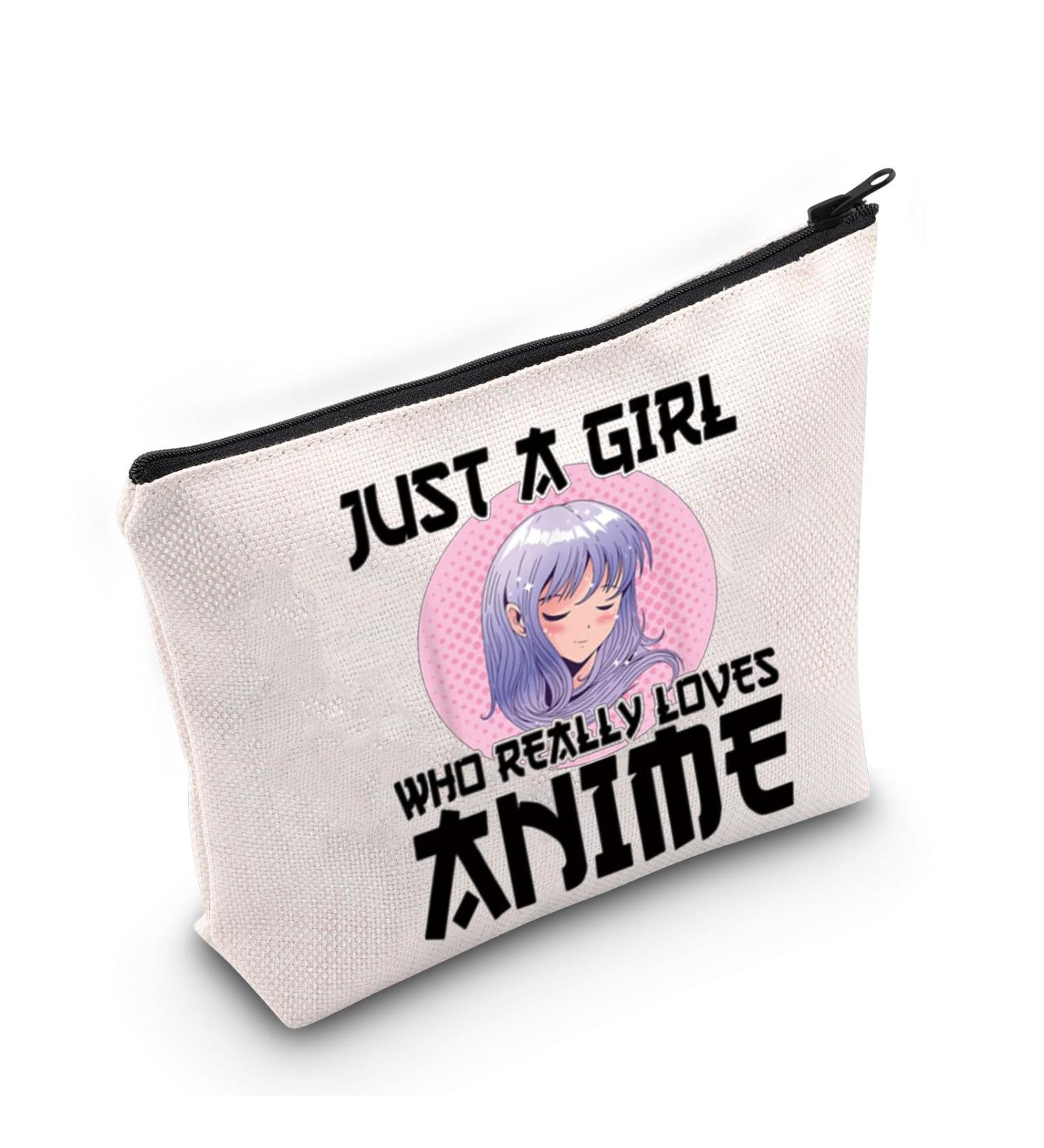 Levlo Anime Makeup Bag - Perfect Gift for Anime Lovers | Cartoon Cosmetic Bag for Women - Buy Online on GoSupps.com